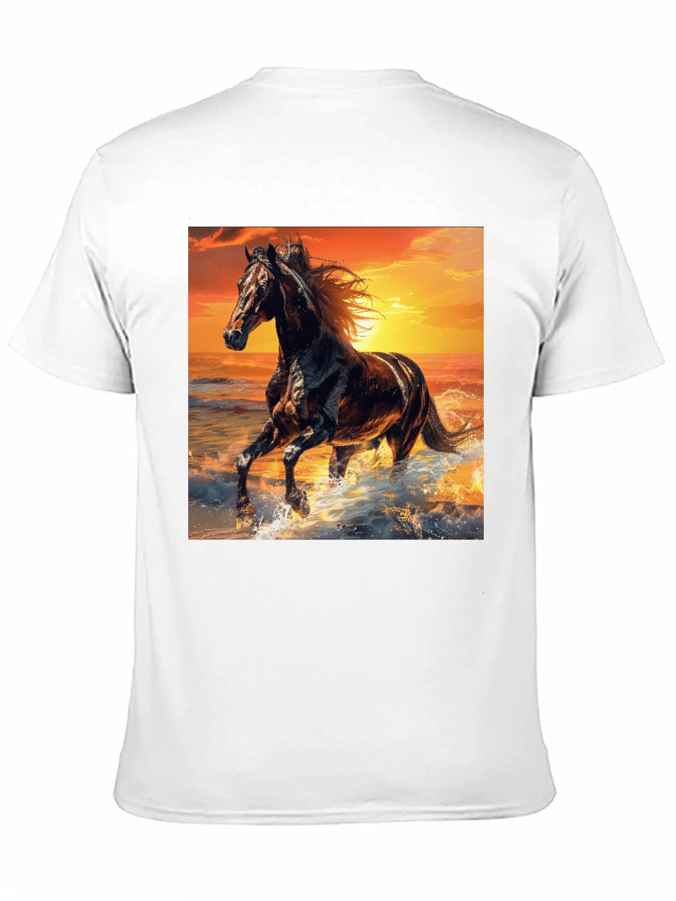 Majestic Horse Sunset Graphic Tee