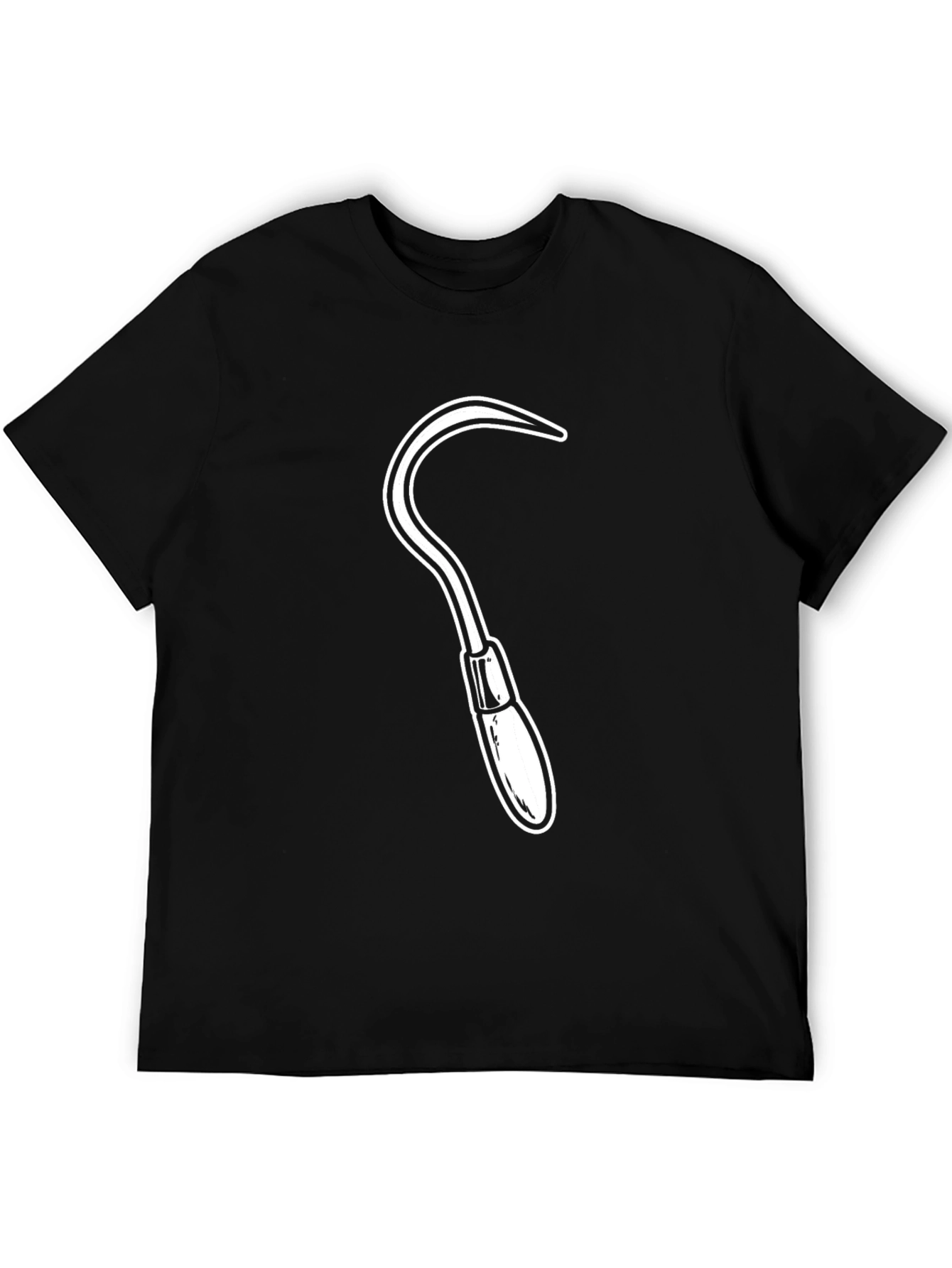Sickle Graphic Tee - Edgy Black T-Shirt
