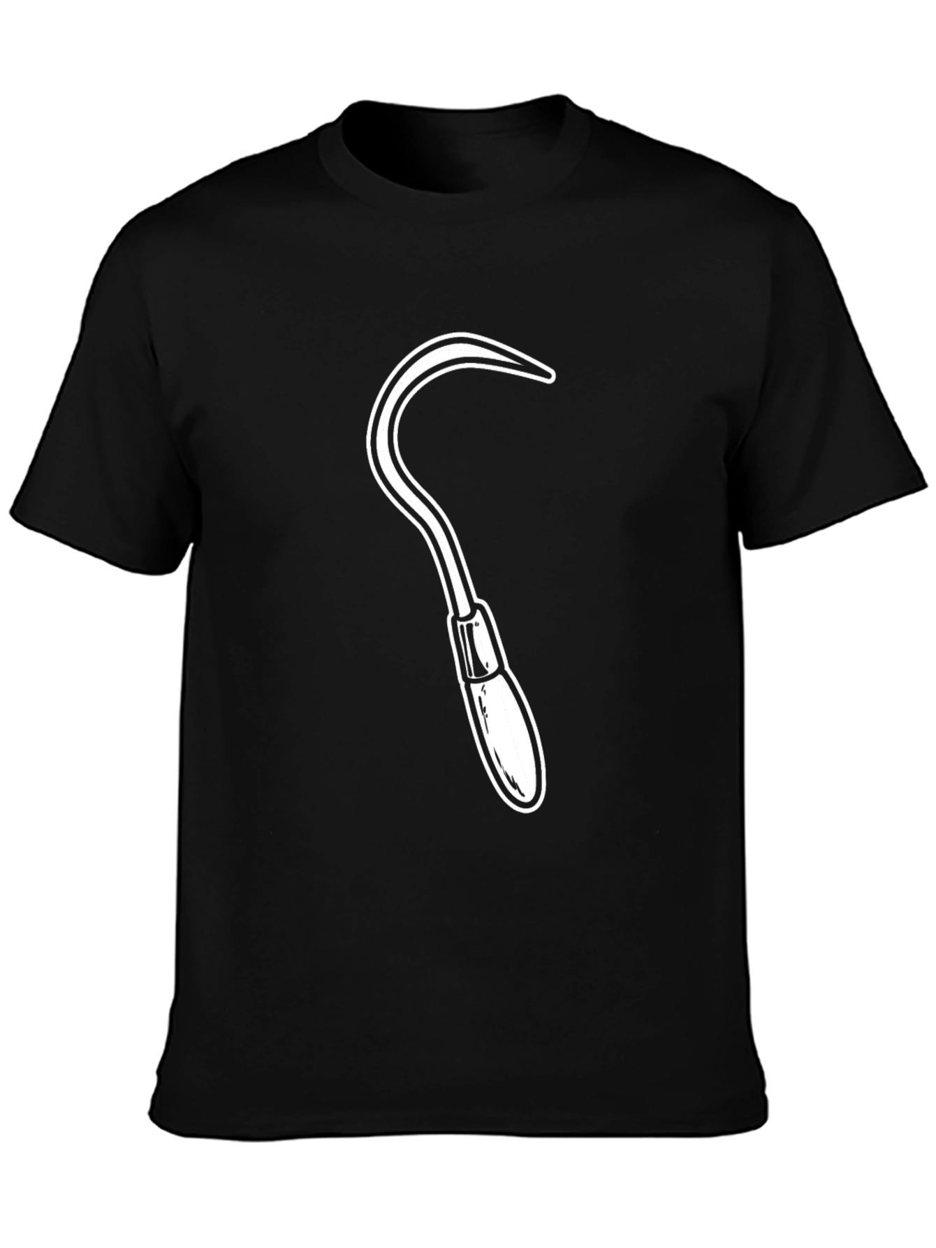 Sickle Graphic Tee - Edgy Black T-Shirt