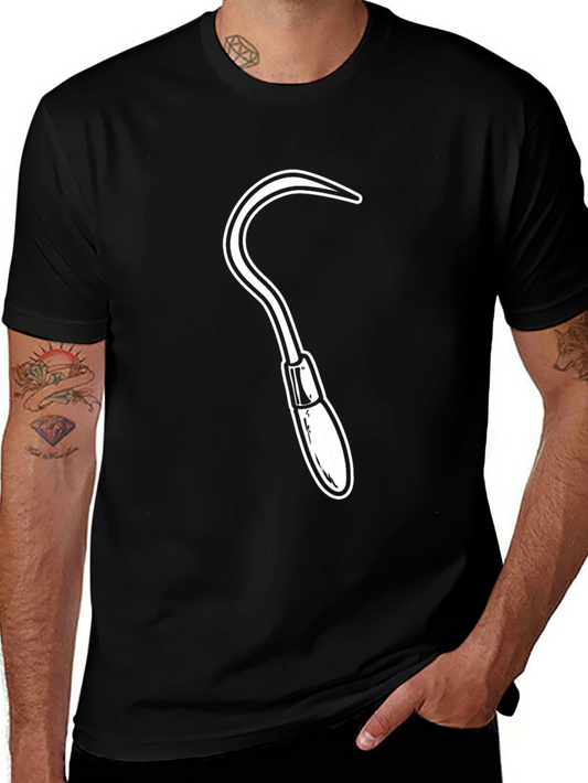 Sickle Graphic Tee - Edgy Black T-Shirt