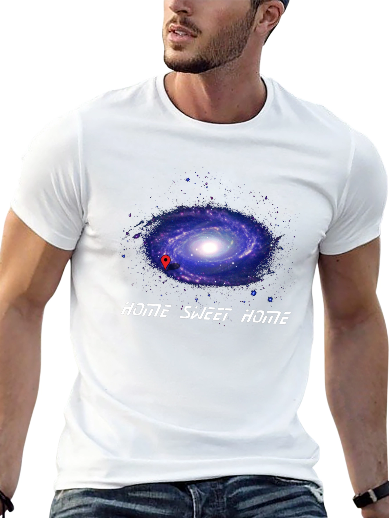 Cosmic Home Sweet Home T-Shirt - Galaxy Graphic Tee
