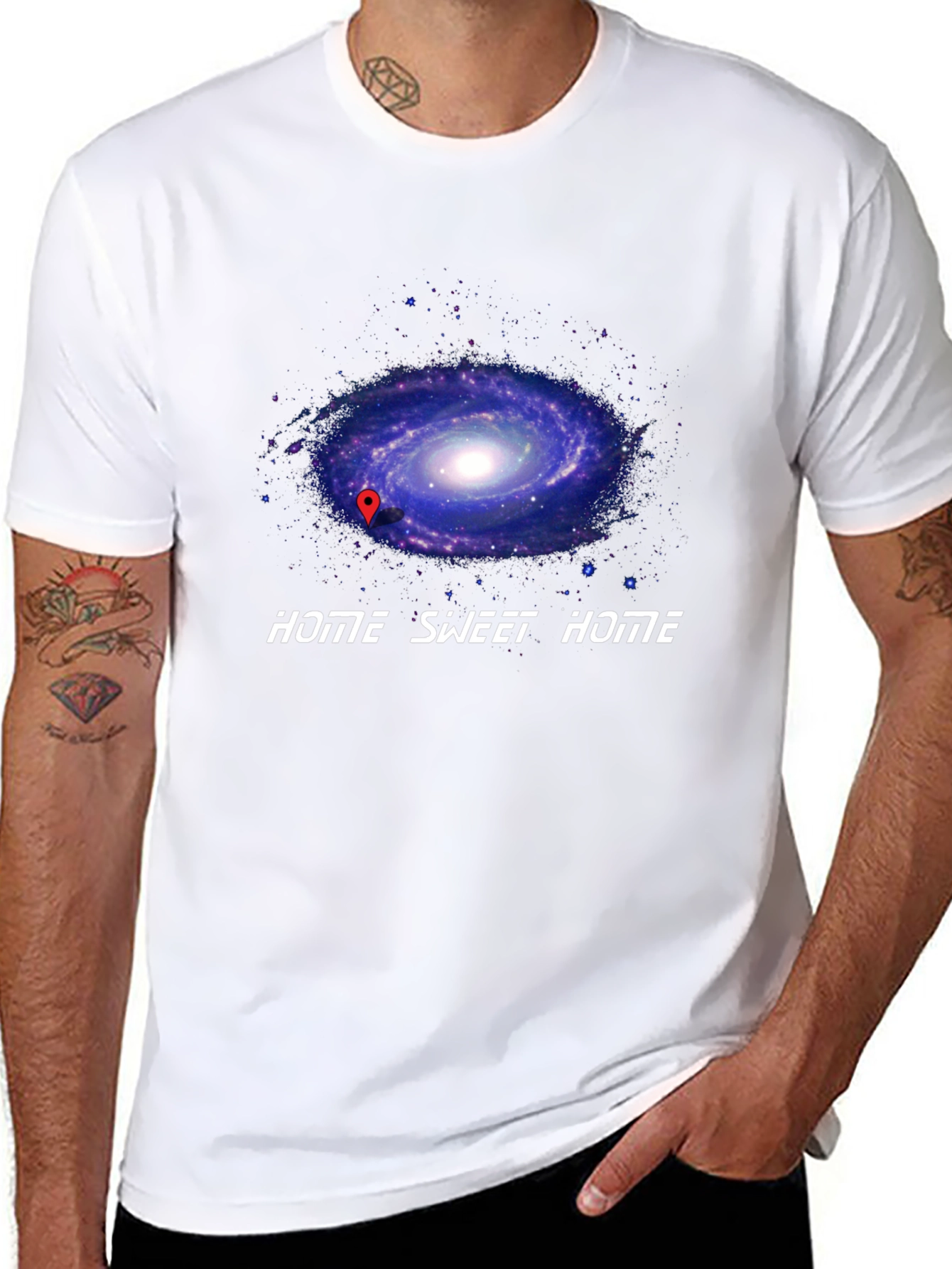 Cosmic Home Sweet Home T-Shirt - Galaxy Graphic Tee
