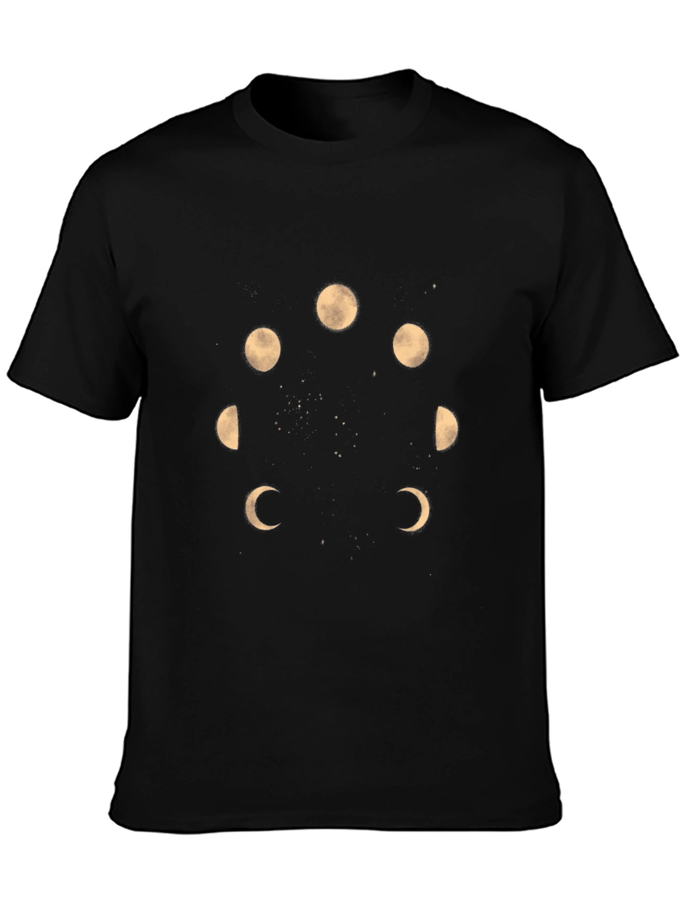 Lunar Phase T-Shirt - Black Graphic Tee