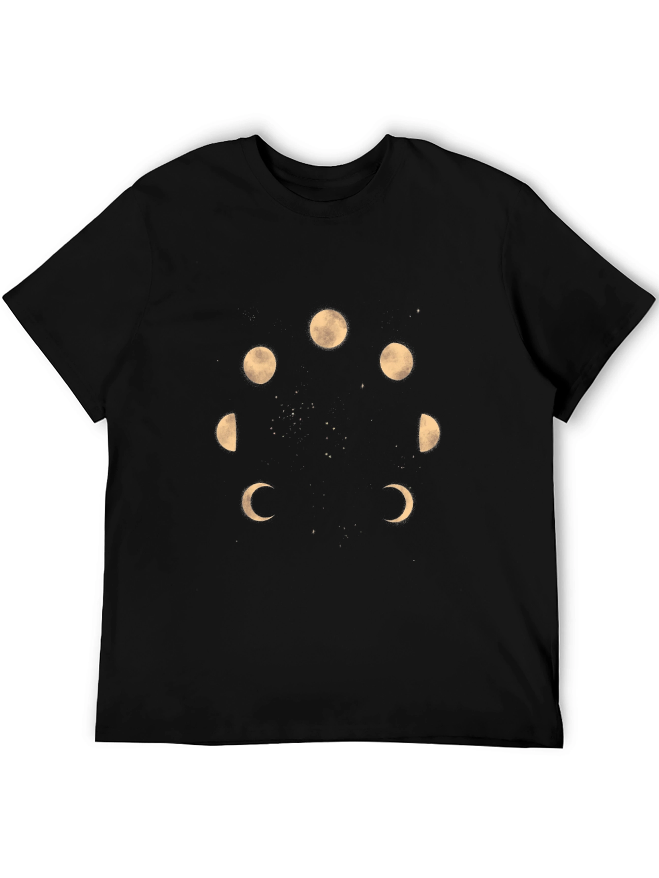 Lunar Phase T-Shirt - Black Graphic Tee