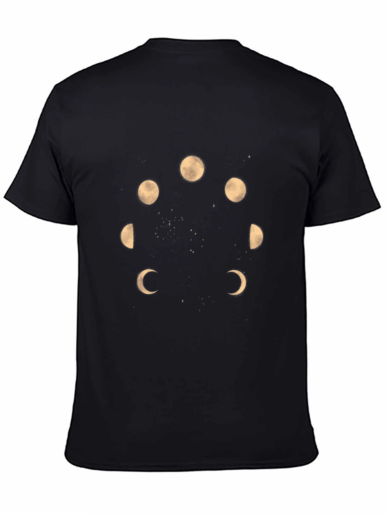 Lunar Phase T-Shirt - Black Graphic Tee