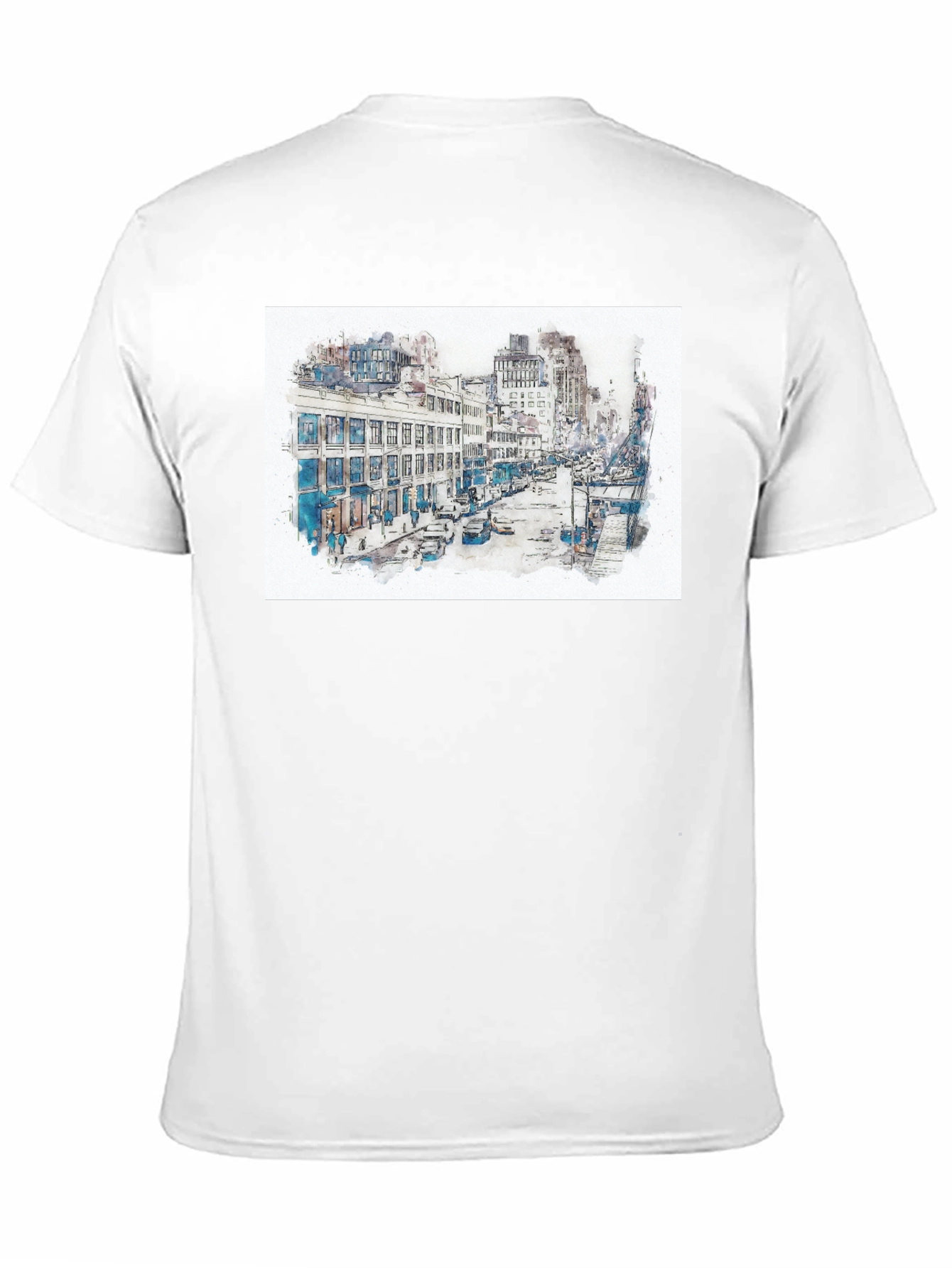 Urban Sketch Graphic Tee - Mens Black T-Shirt