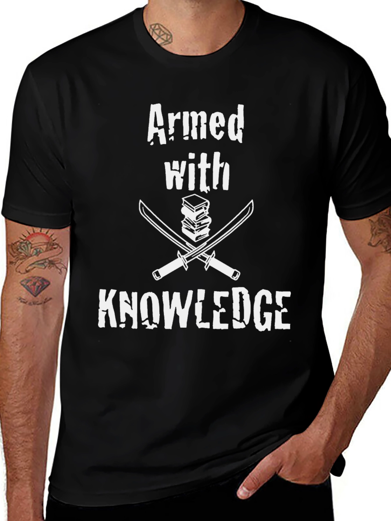 Armed With Knowledge Graphic T-Shirt