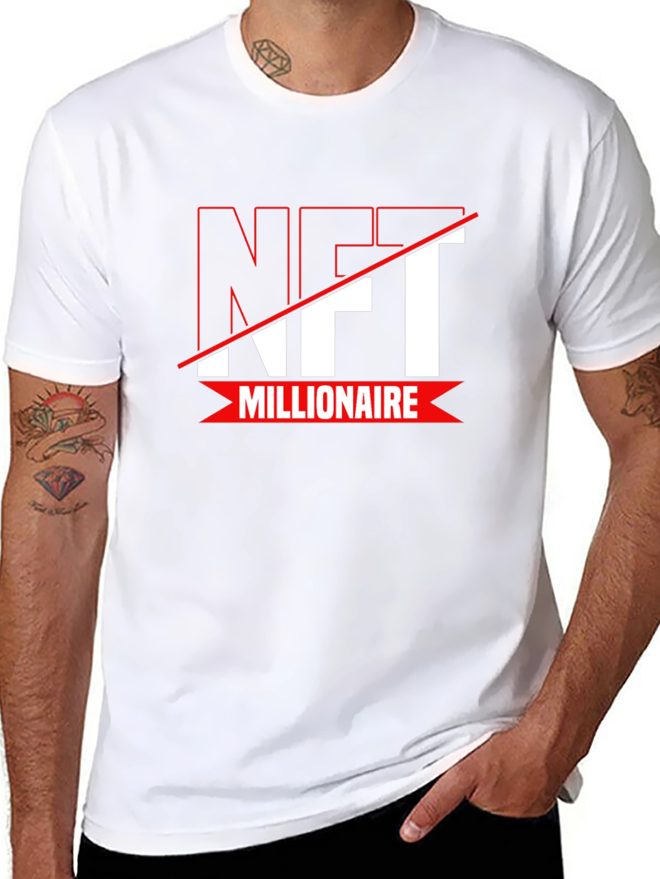 NFT Millionaire Black T-Shirt - Crypto Fashion