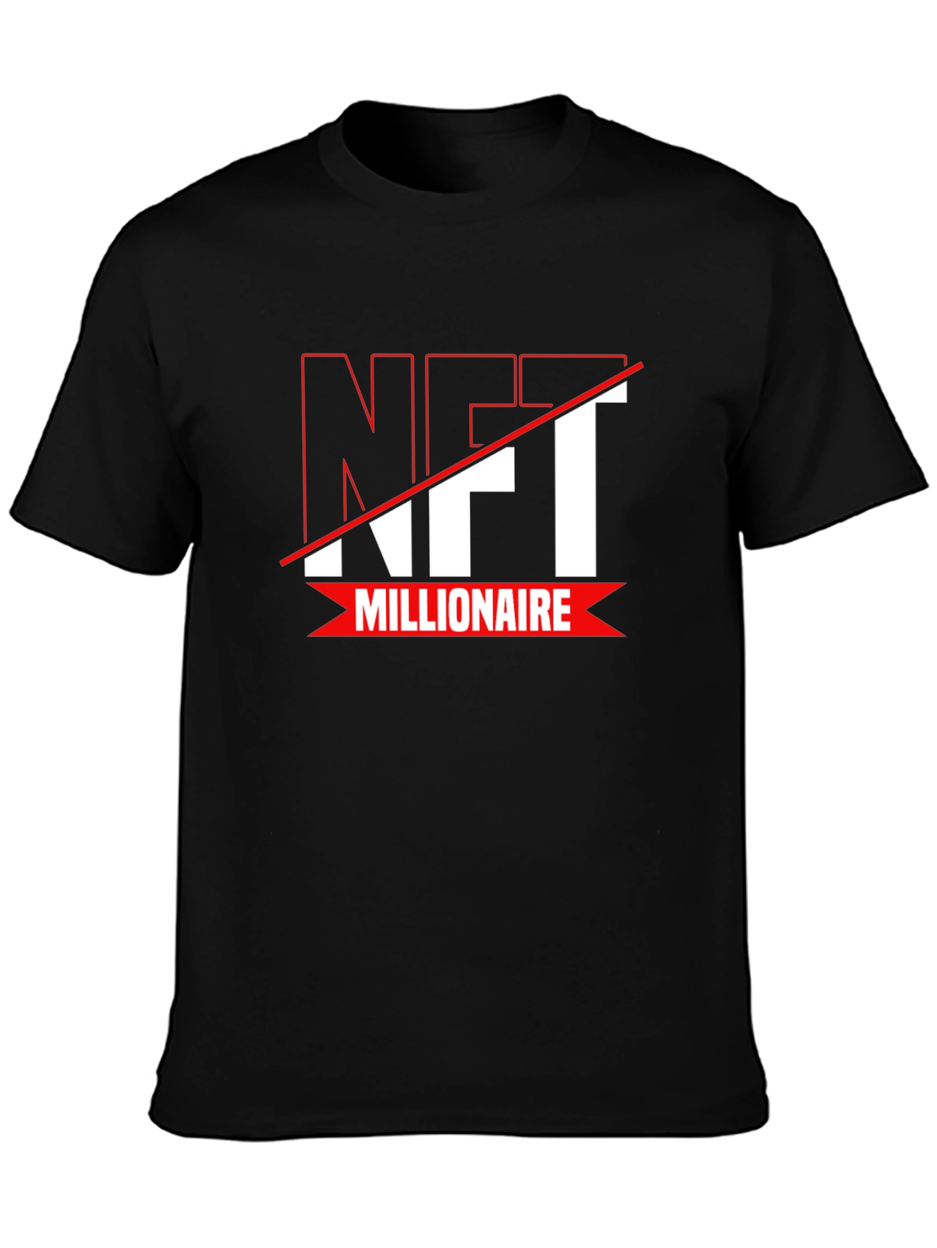 NFT Millionaire Black T-Shirt - Crypto Fashion