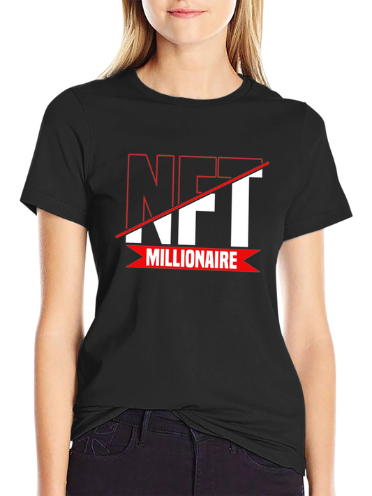 NFT Millionaire Black T-Shirt - Crypto Fashion