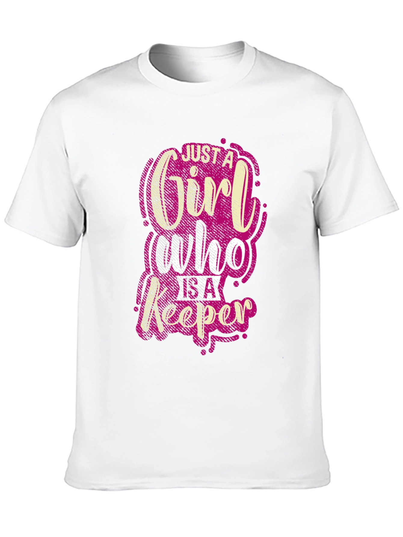 Just A Girl Who Is A Keeper Black T-Shirt