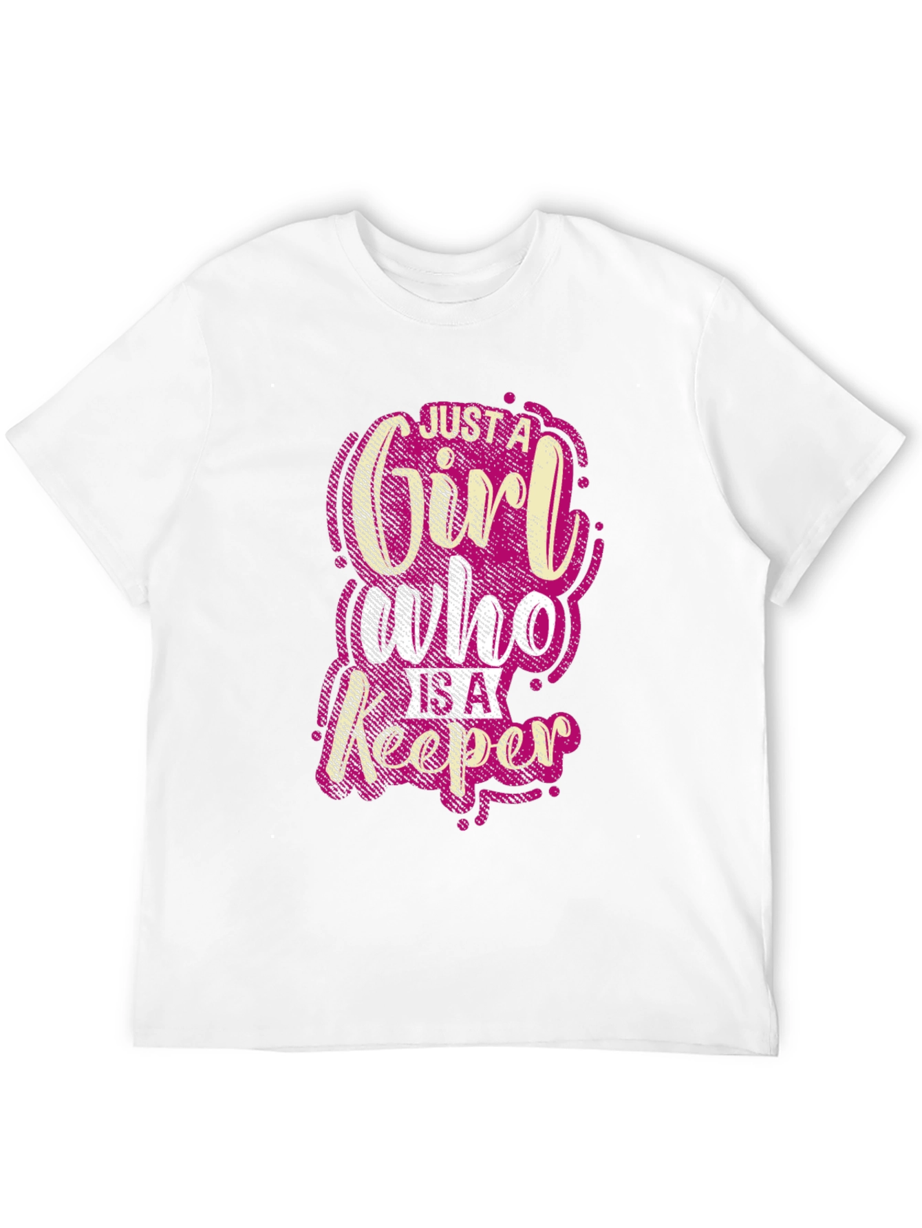 Just A Girl Who Is A Keeper Black T-Shirt