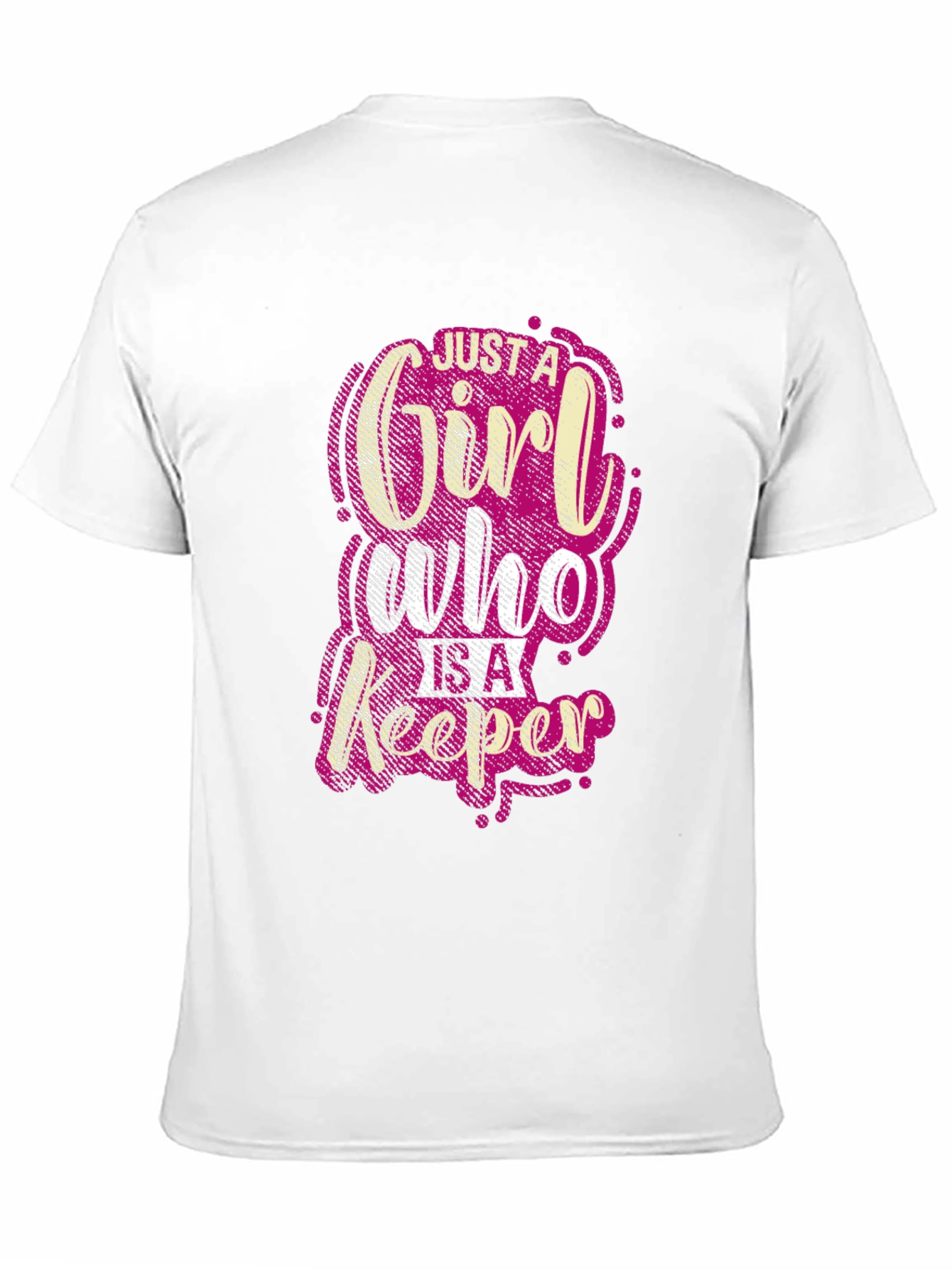 Just A Girl Who Is A Keeper Black T-Shirt