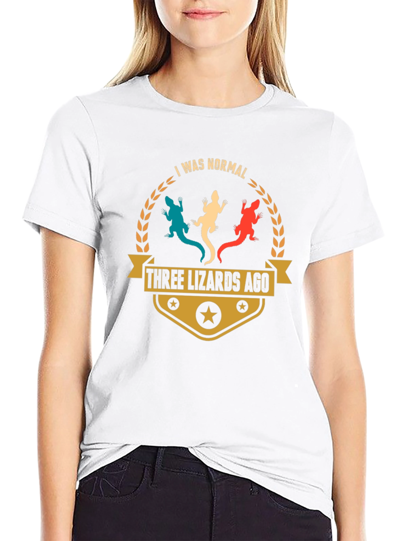 Three Lizards Ago T-Shirt Funny Reptile Pet Lover Tee