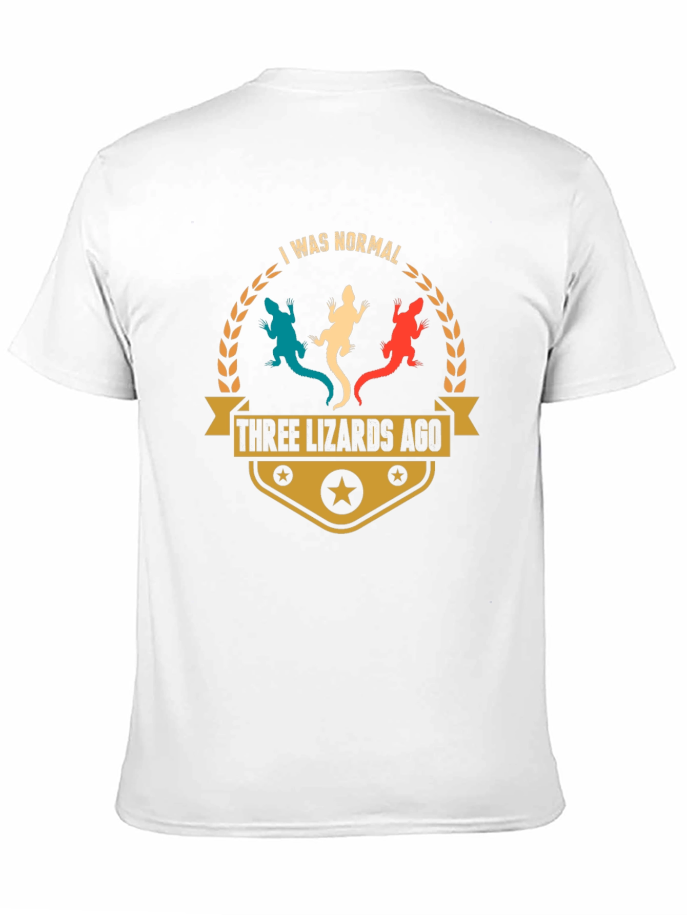 Three Lizards Ago T-Shirt Funny Reptile Pet Lover Tee