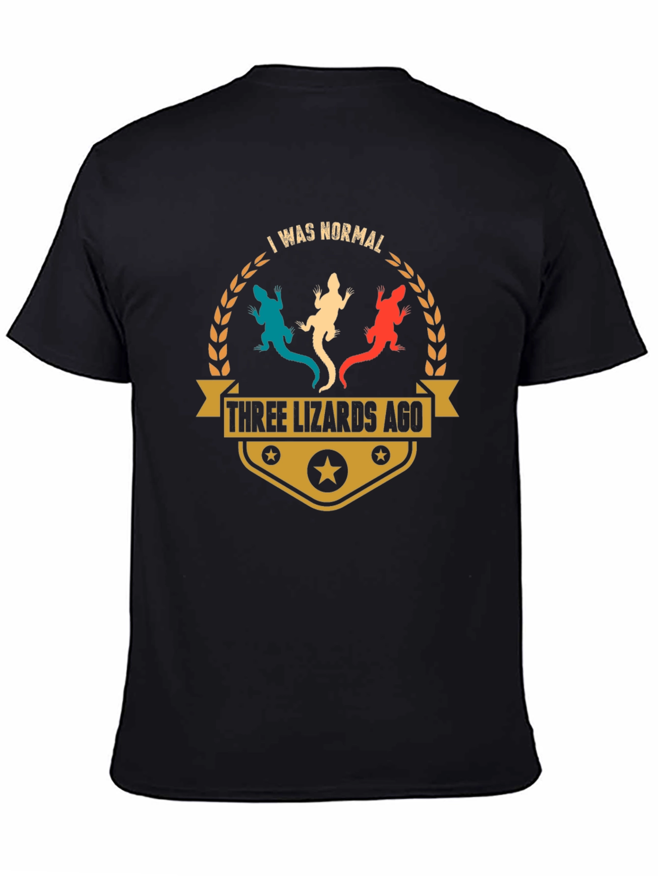 Three Lizards Ago T-Shirt Funny Reptile Pet Lover Tee