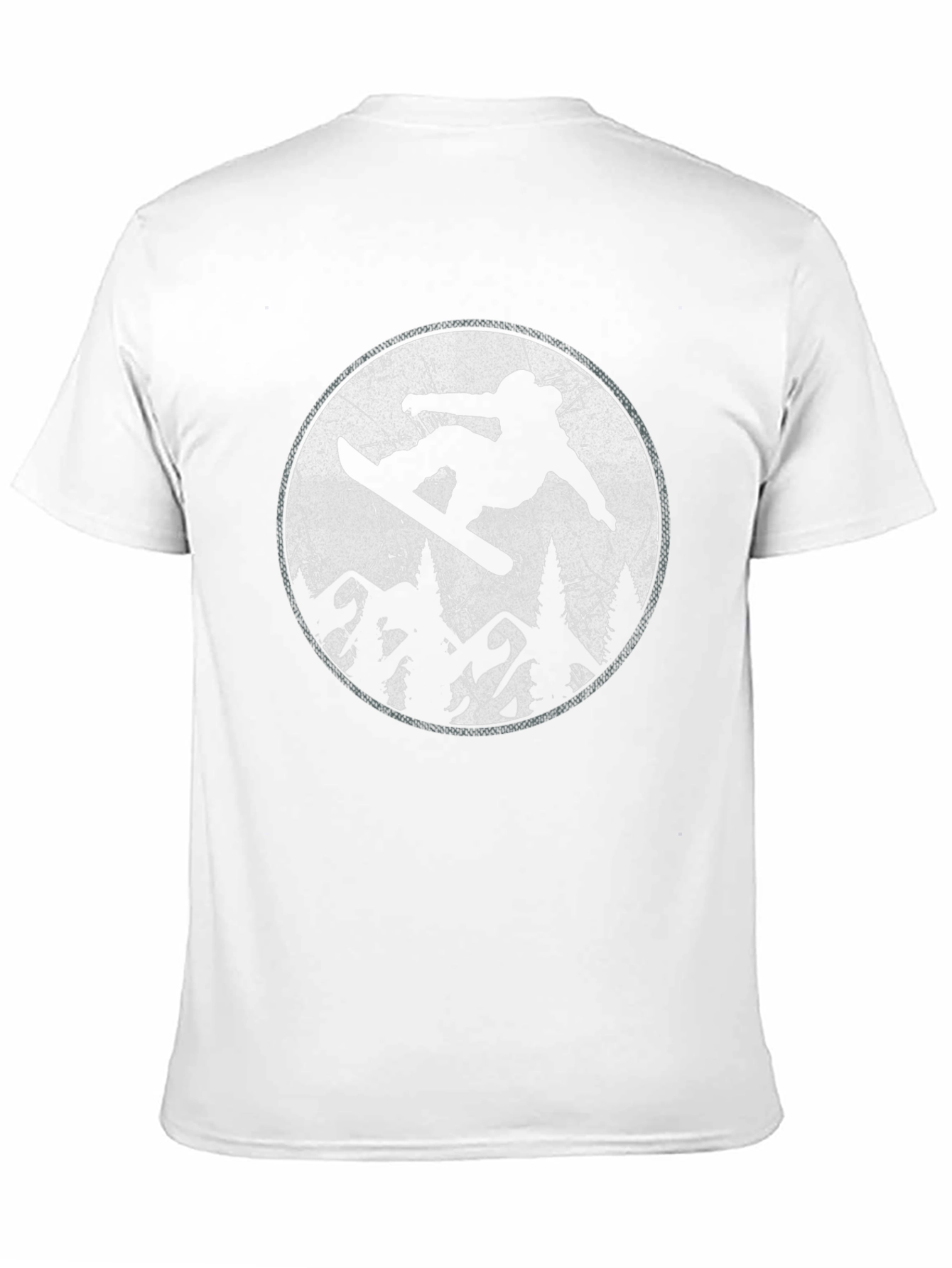 Snowboarder Graphic Tee - Black Mountain Design T-Shirt