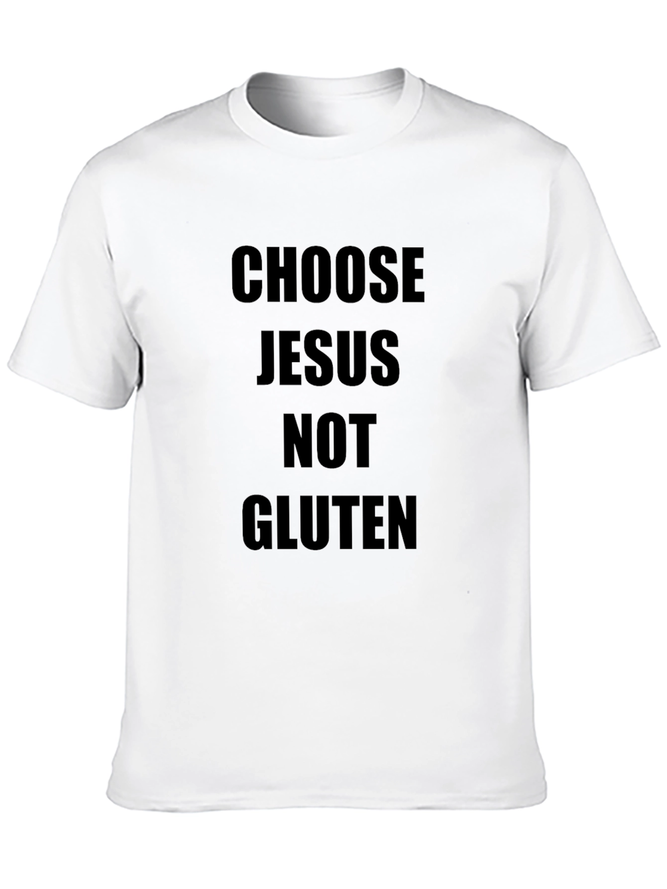 Choose Jesus Not Gluten Black T-Shirt