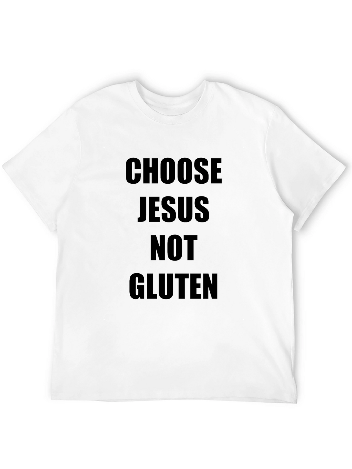 Choose Jesus Not Gluten Black T-Shirt