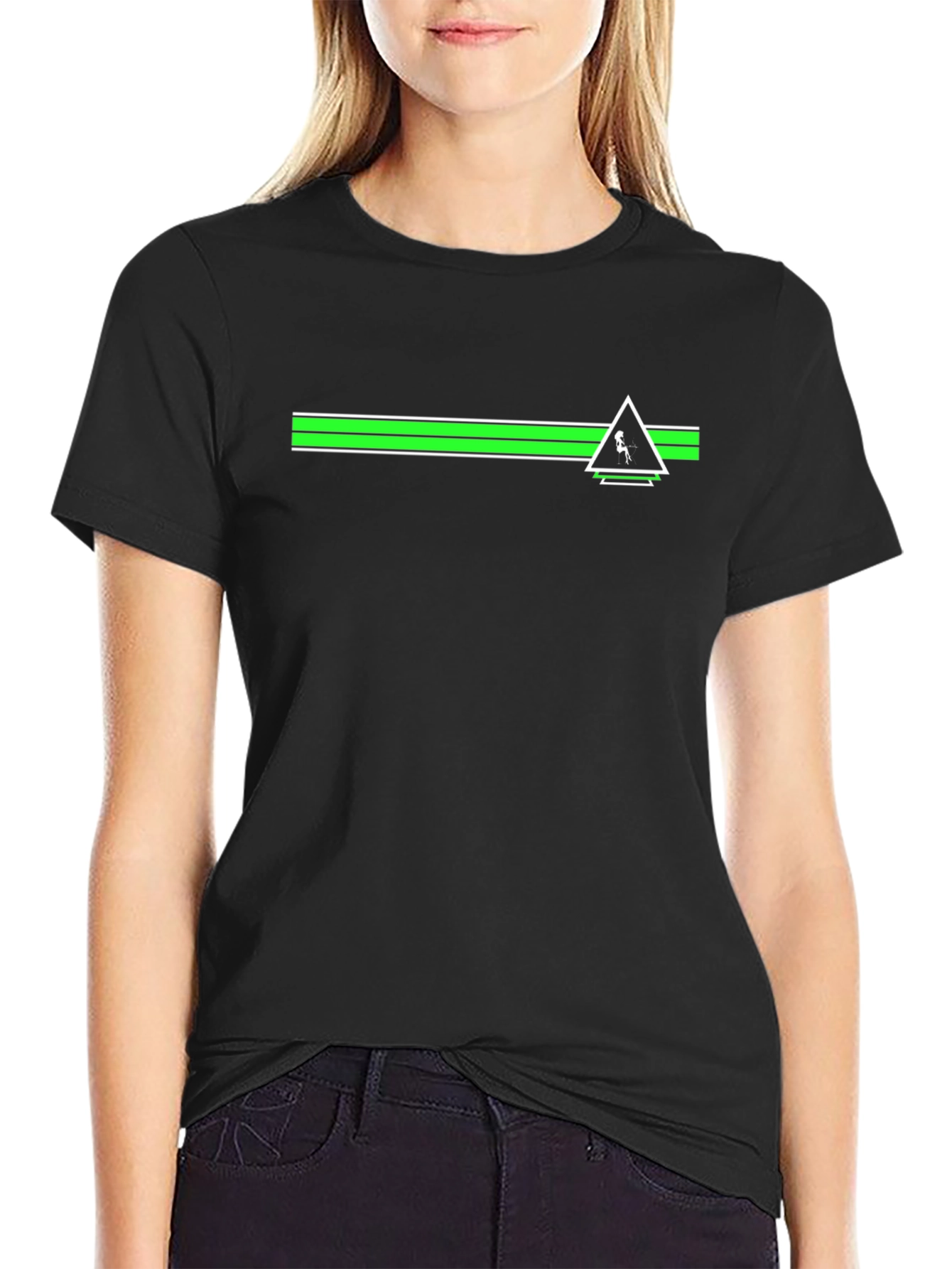 Geometric Line Graphic Tee - Casual Cool T-Shirt