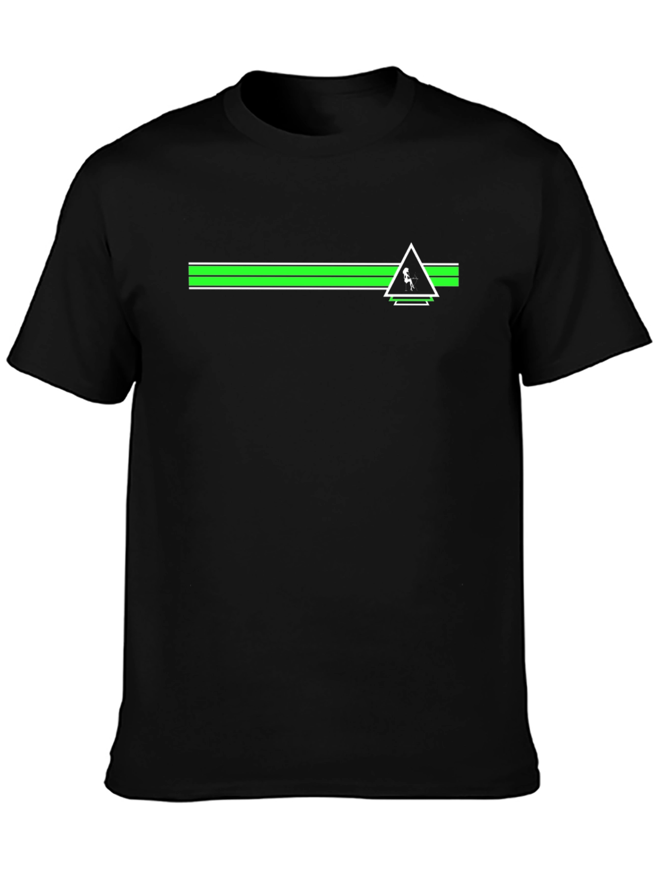 Geometric Line Graphic Tee - Casual Cool T-Shirt