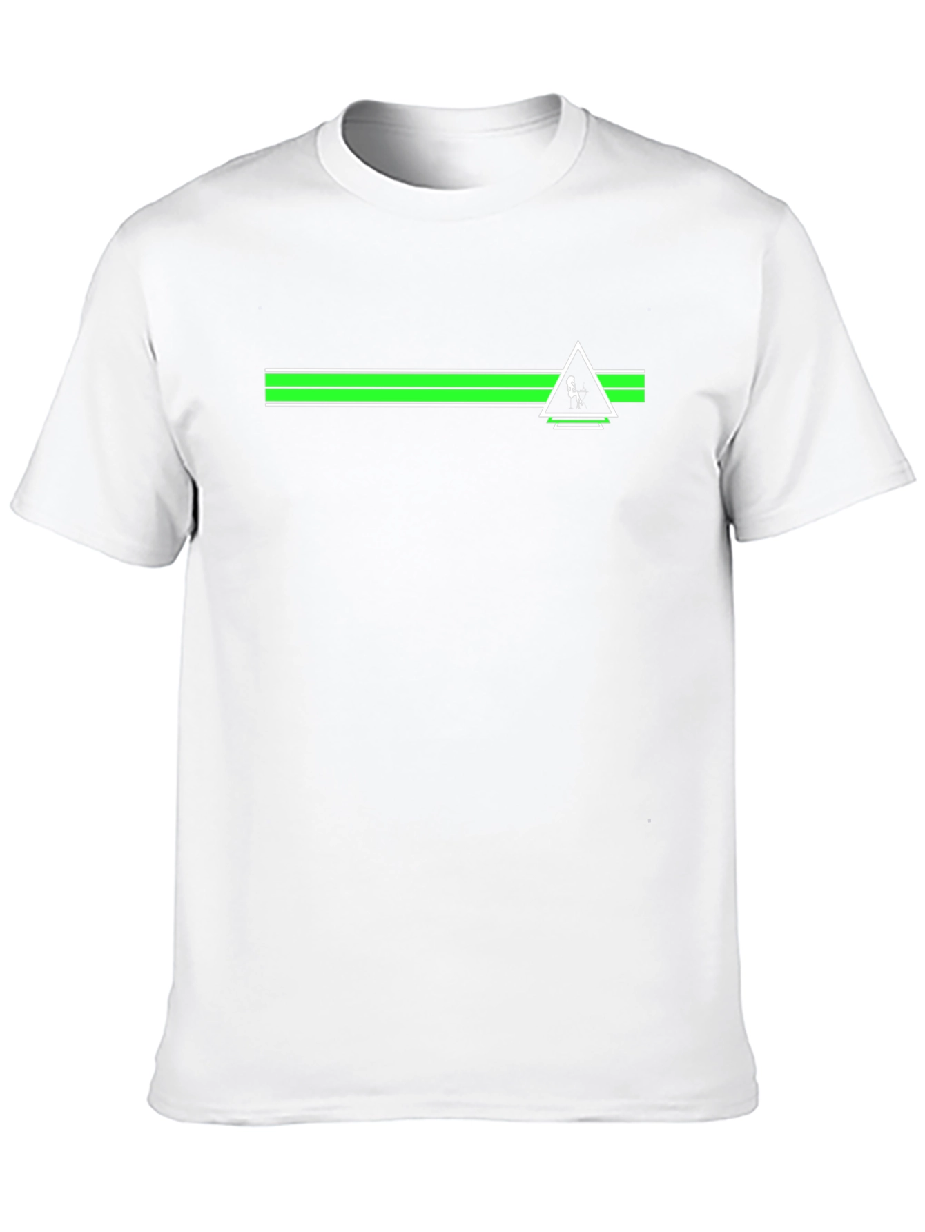 Geometric Line Graphic Tee - Casual Cool T-Shirt