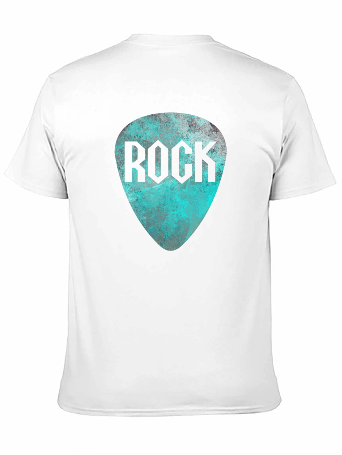 Rock Guitar Pick Tee - Black Graphic T-Shirt