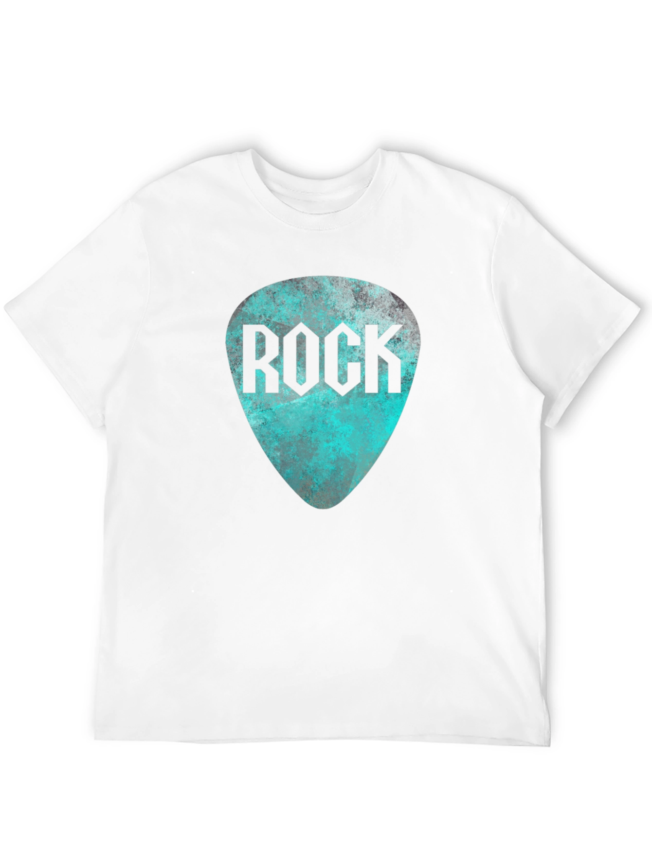 Rock Guitar Pick Tee - Black Graphic T-Shirt