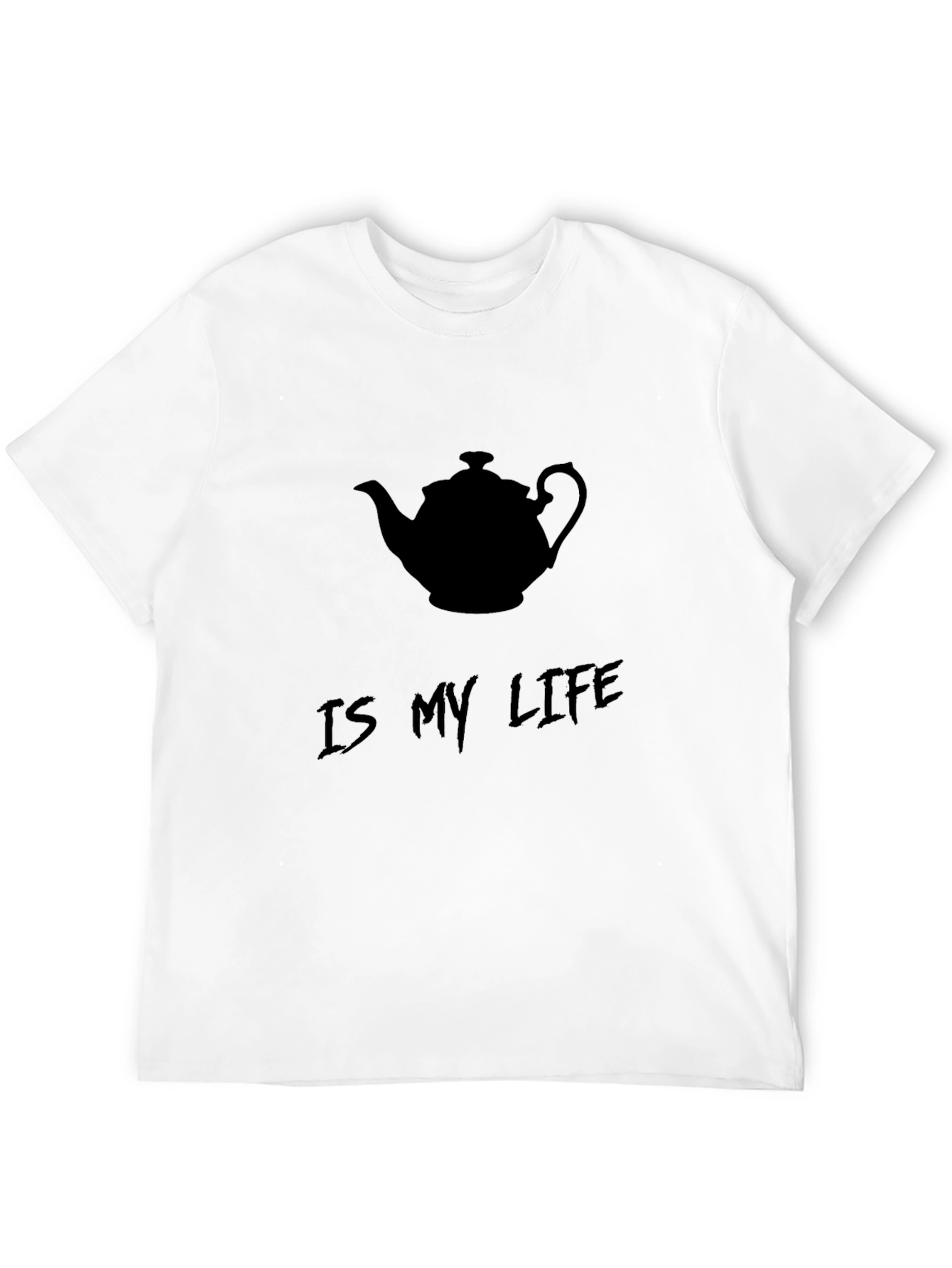 Tea Lovers Tee: Tea Is My Life Black T-Shirt