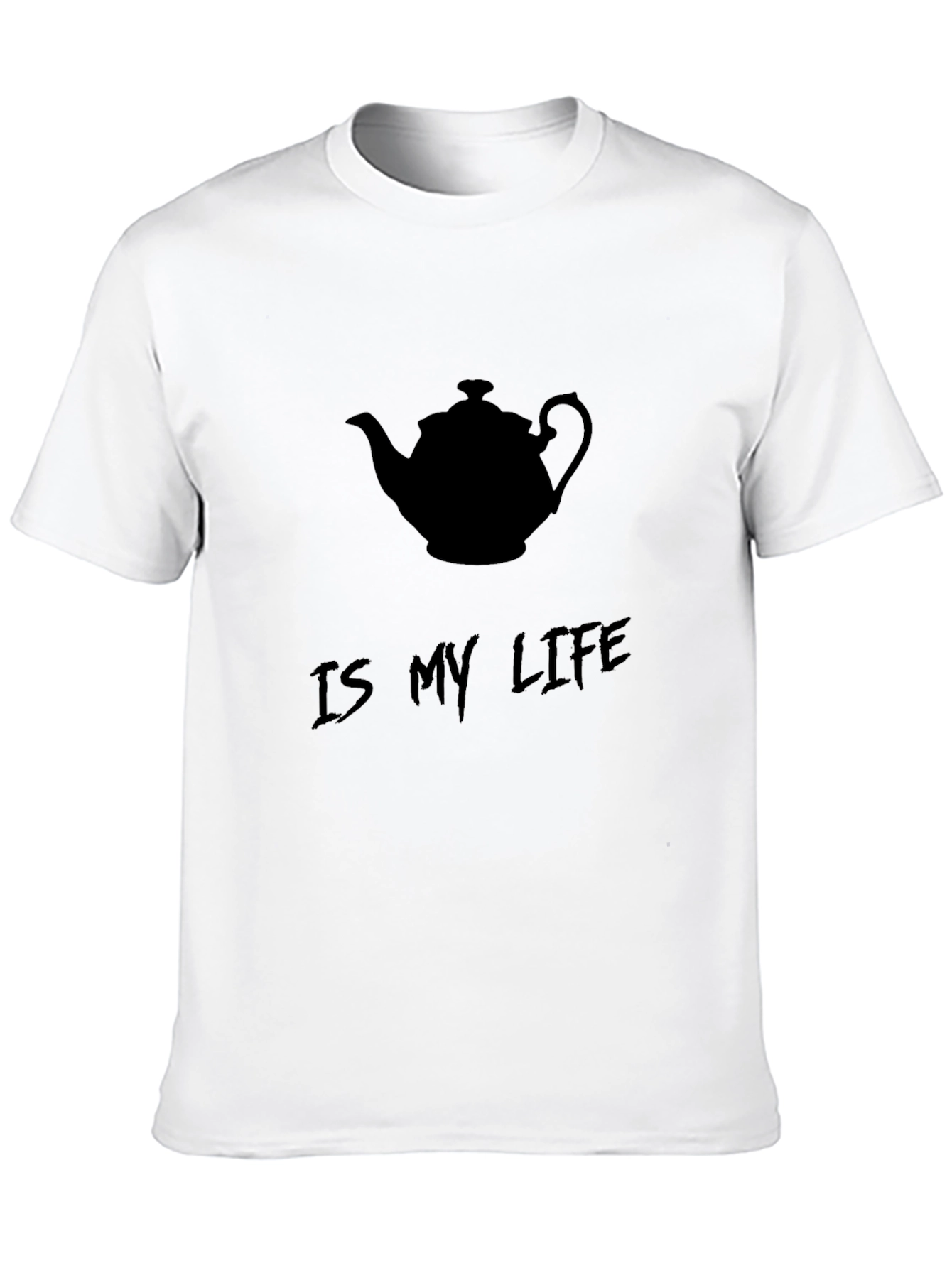 Tea Lovers Tee: Tea Is My Life Black T-Shirt