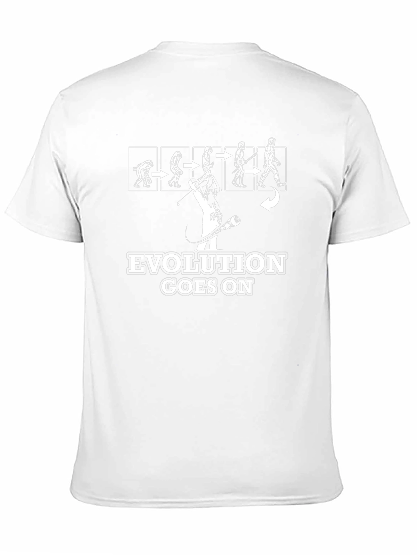 Evolution Goes On Funny Golf T-Shirt