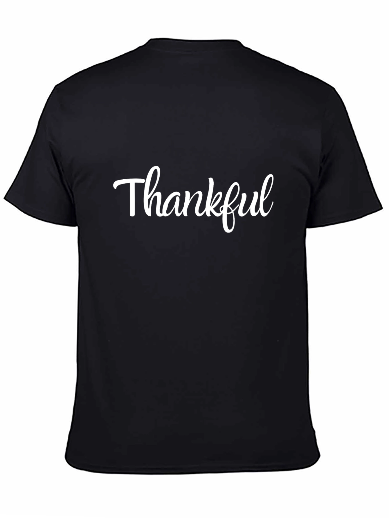Thankful Black Graphic T-Shirt
