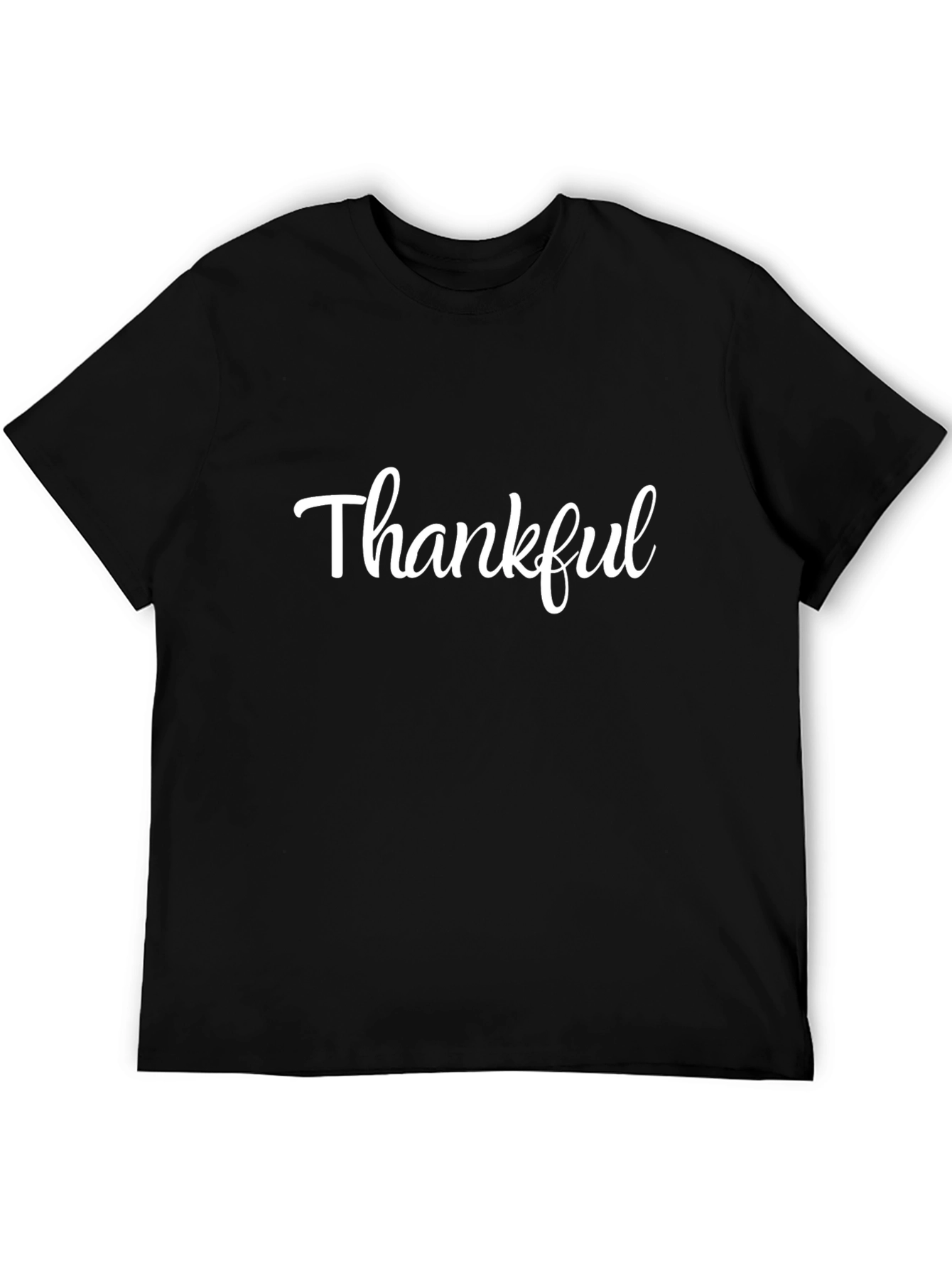 Thankful Black Graphic T-Shirt