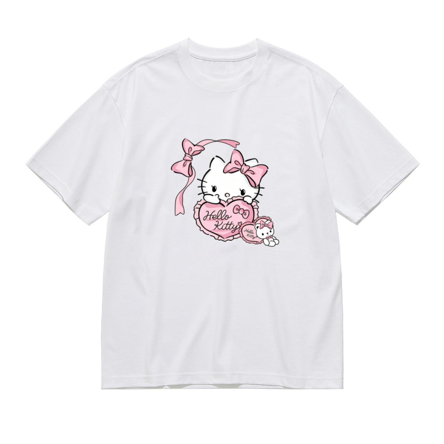 Popular Abstract Fashion Pattern Plus Size Women All-match Tee
