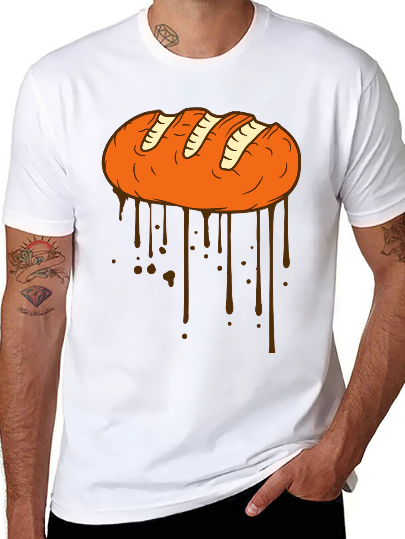 Bread Drip Graphic Tee - Unique Streetwear