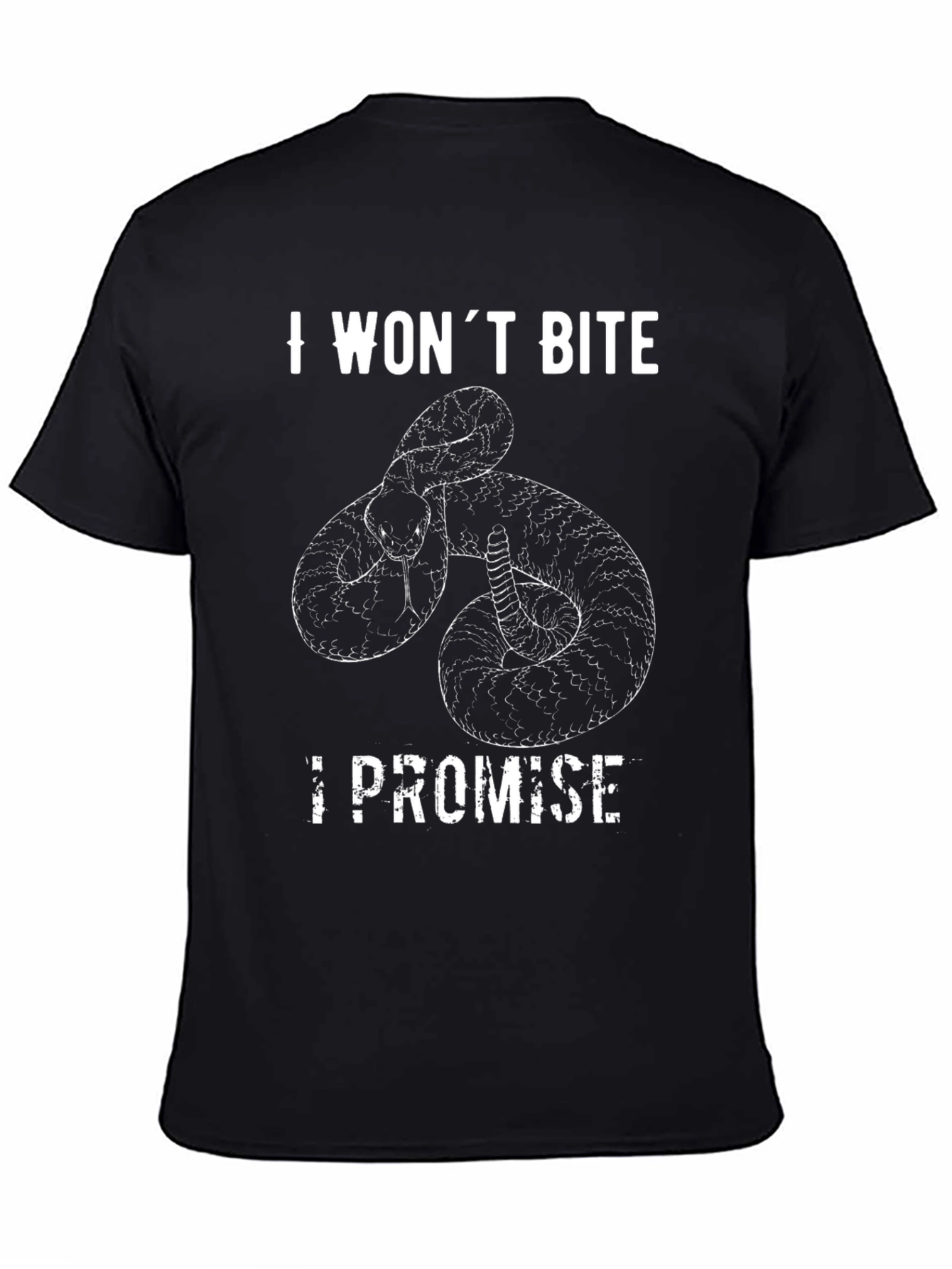 I Wont Bite Snake Graphic T-Shirt - Funny Tee