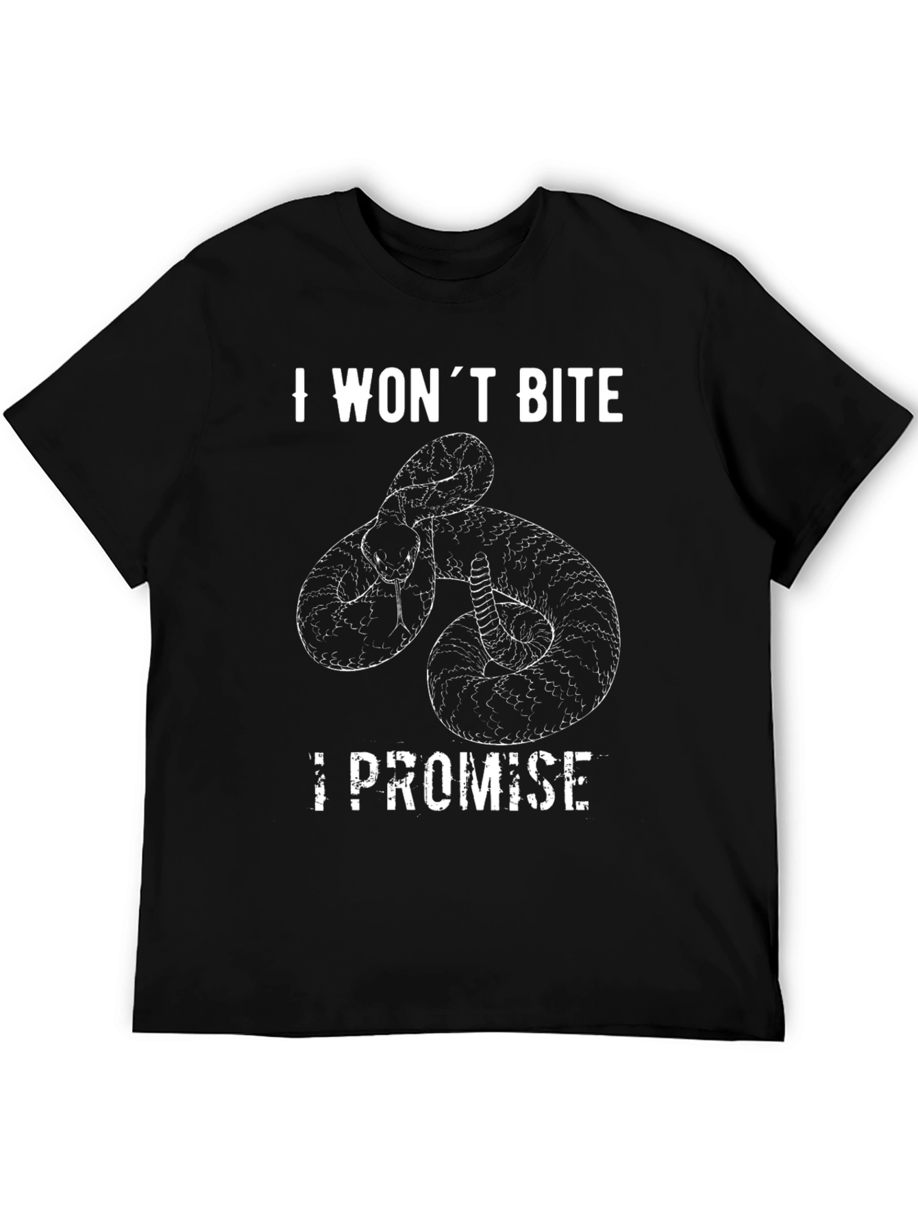 I Wont Bite Snake Graphic T-Shirt - Funny Tee