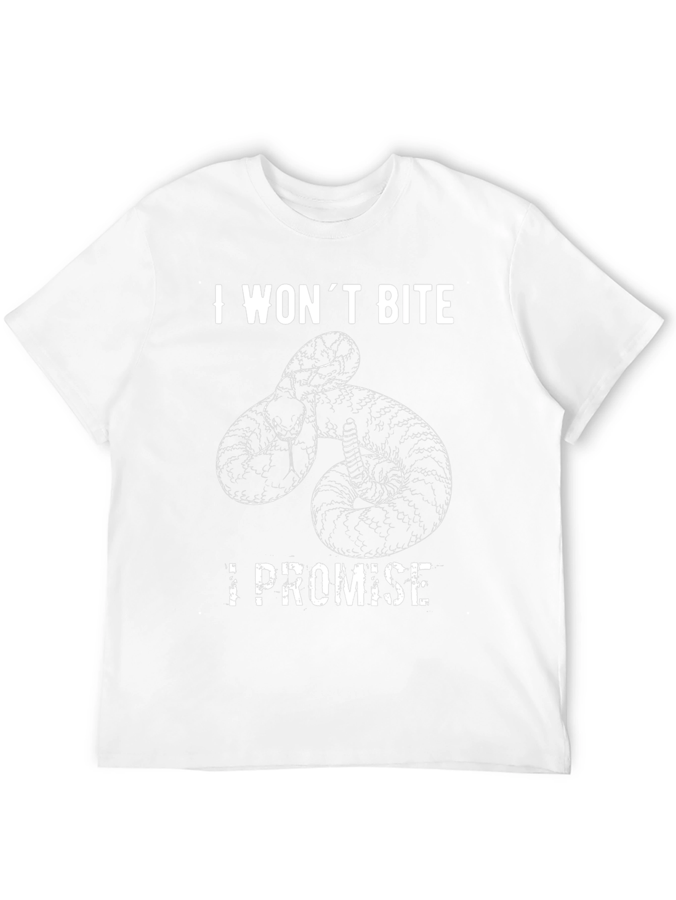 I Wont Bite Snake Graphic T-Shirt - Funny Tee