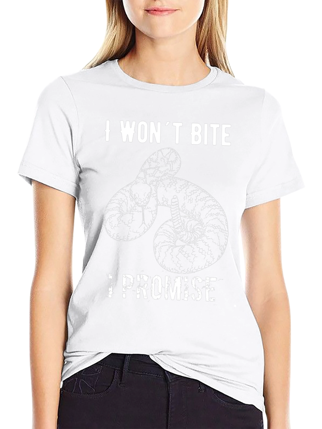 I Wont Bite Snake Graphic T-Shirt - Funny Tee