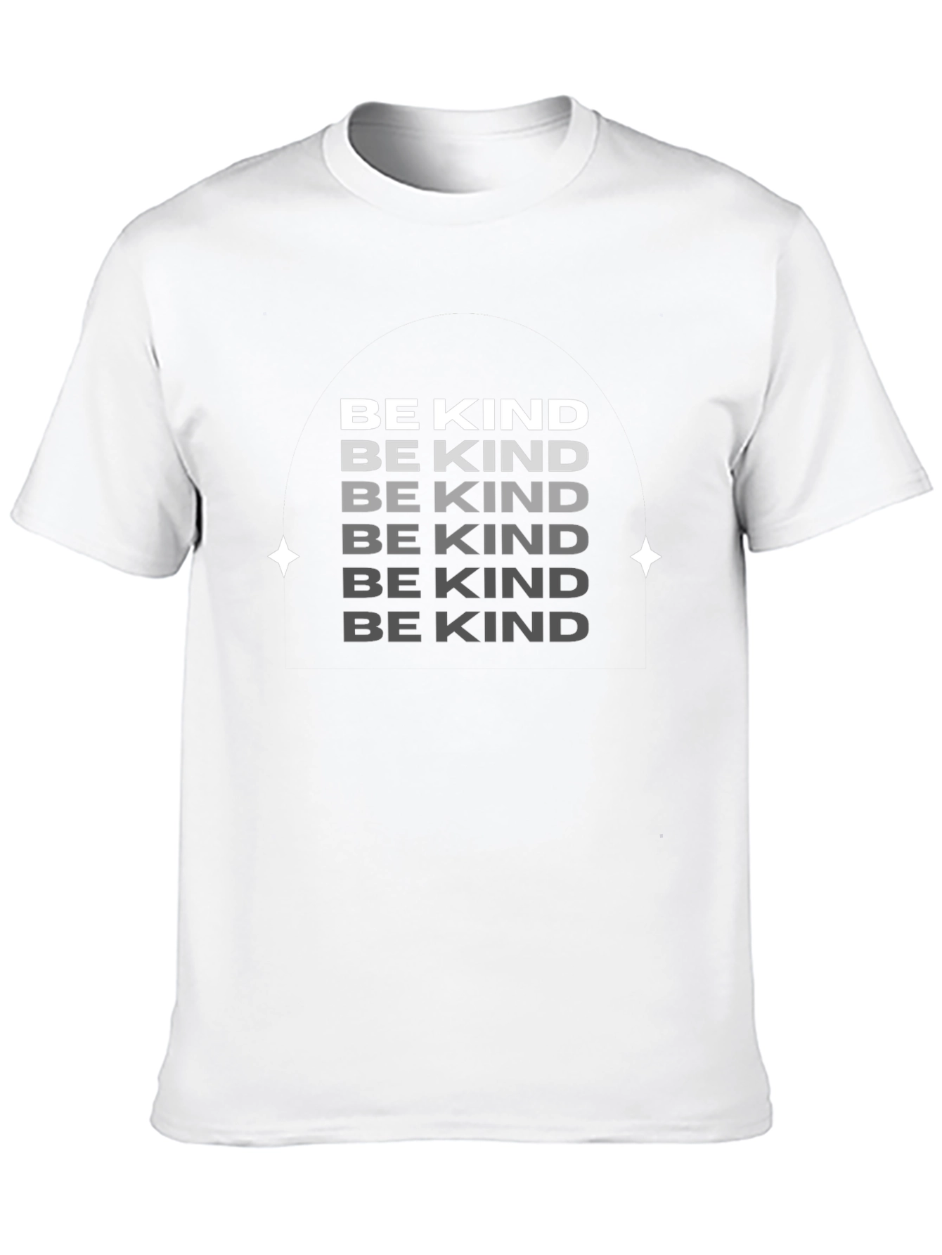 Be Kind Graphic Tee - Black Cotton Casual T-Shirt