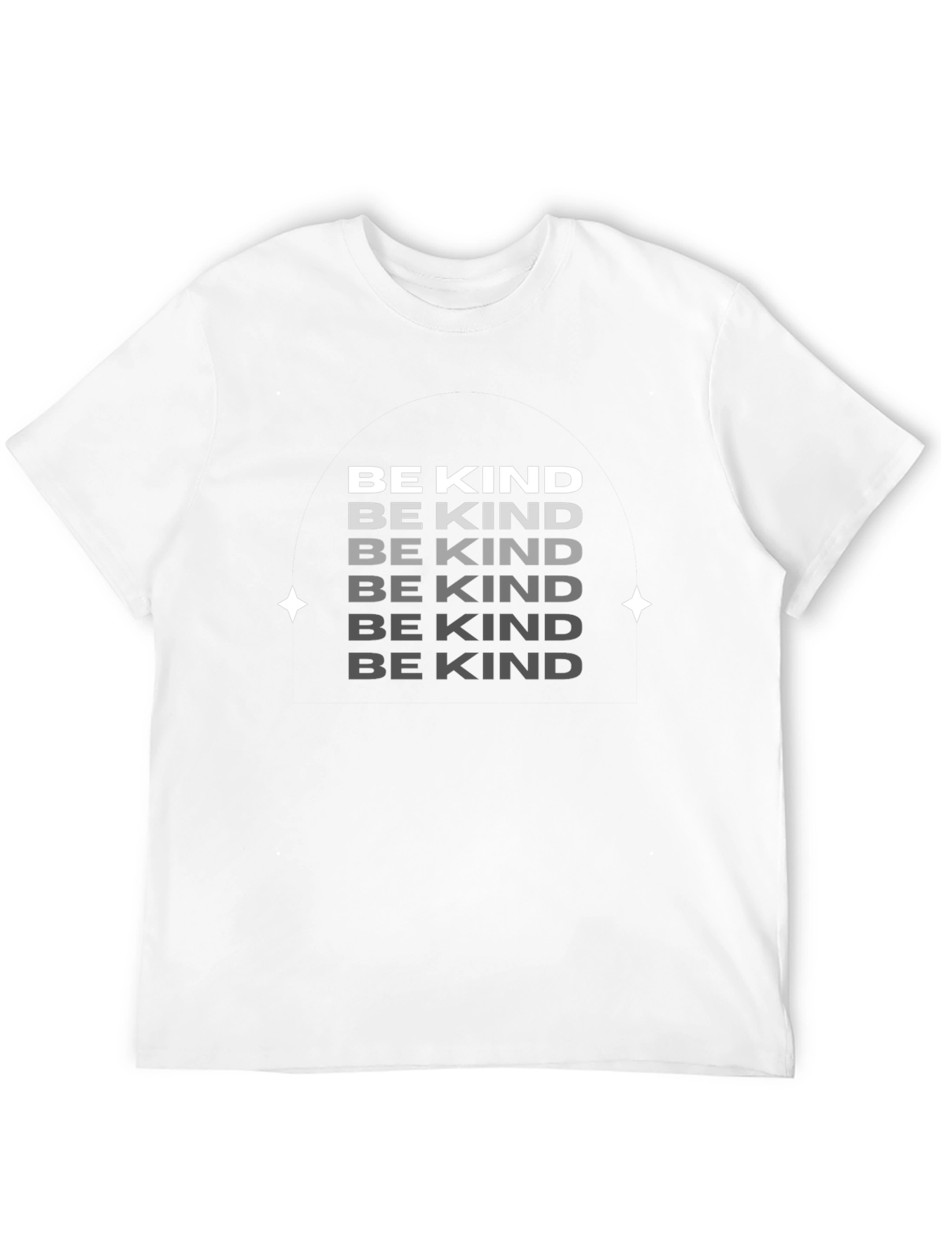 Be Kind Graphic Tee - Black Cotton Casual T-Shirt