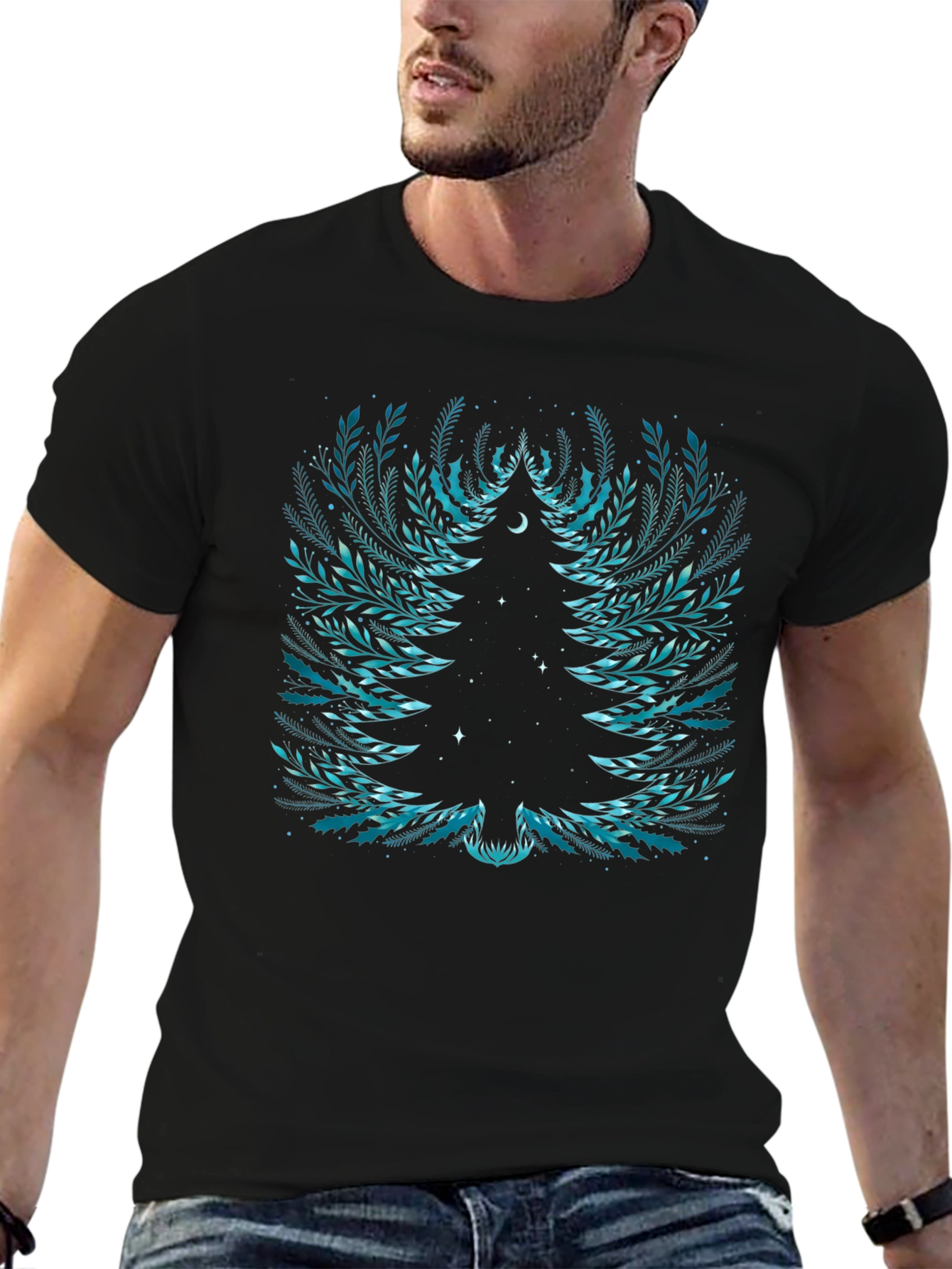 Floral Tree Graphic Tee - Unique Nature Shirt