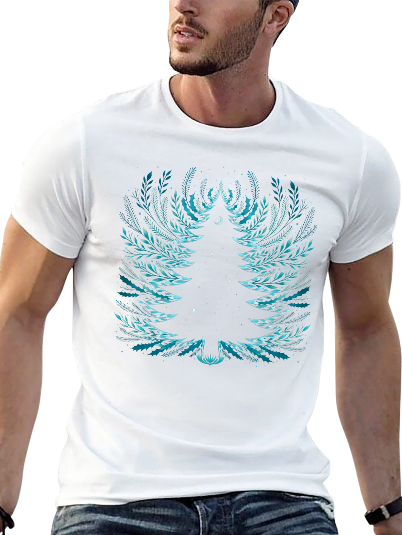 Floral Tree Graphic Tee - Unique Nature Shirt