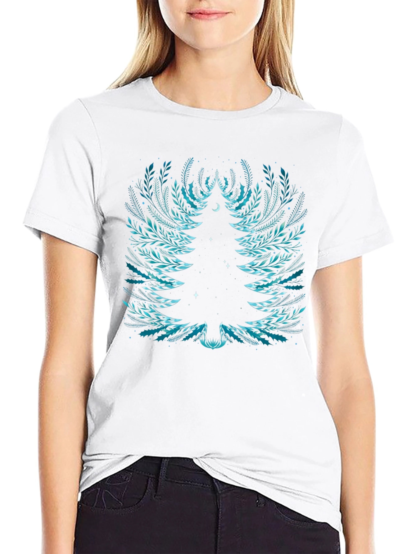 Floral Tree Graphic Tee - Unique Nature Shirt