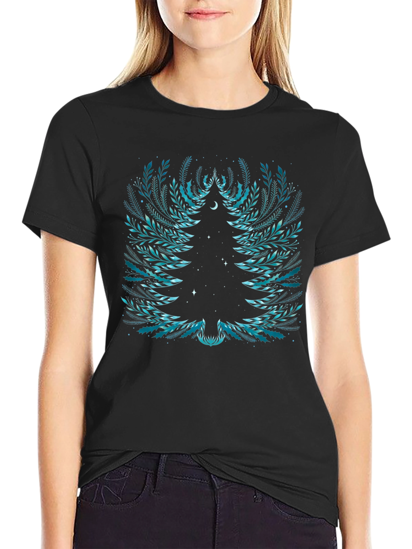 Floral Tree Graphic Tee - Unique Nature Shirt