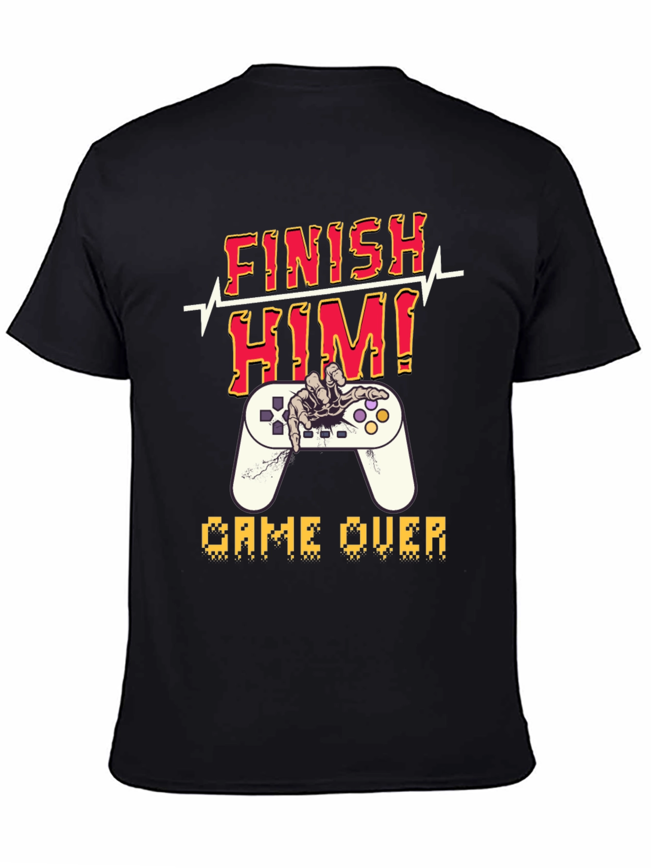 Finish Him! Game Over Graphic T-Shirt