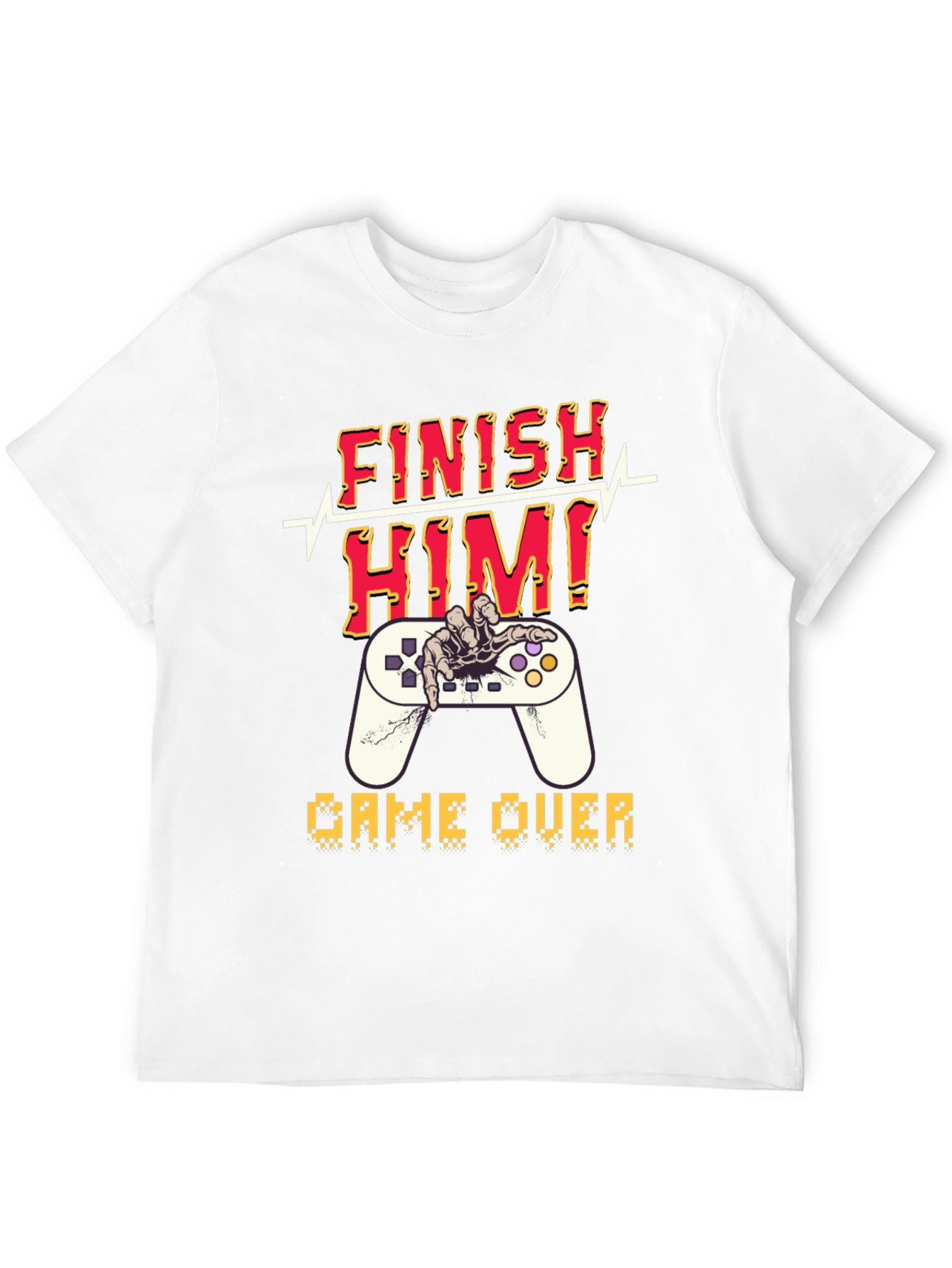 Finish Him! Game Over Graphic T-Shirt