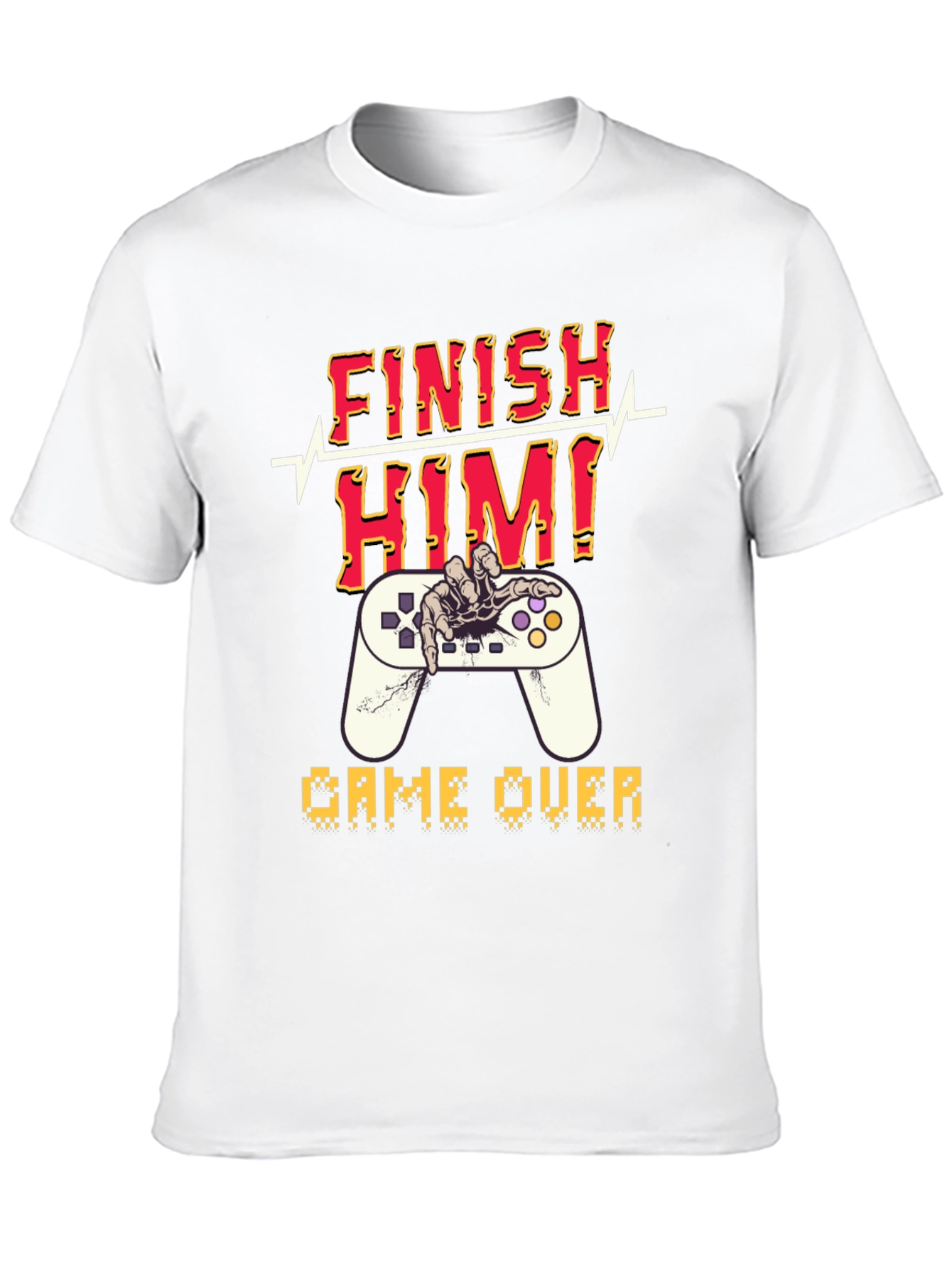 Finish Him! Game Over Graphic T-Shirt
