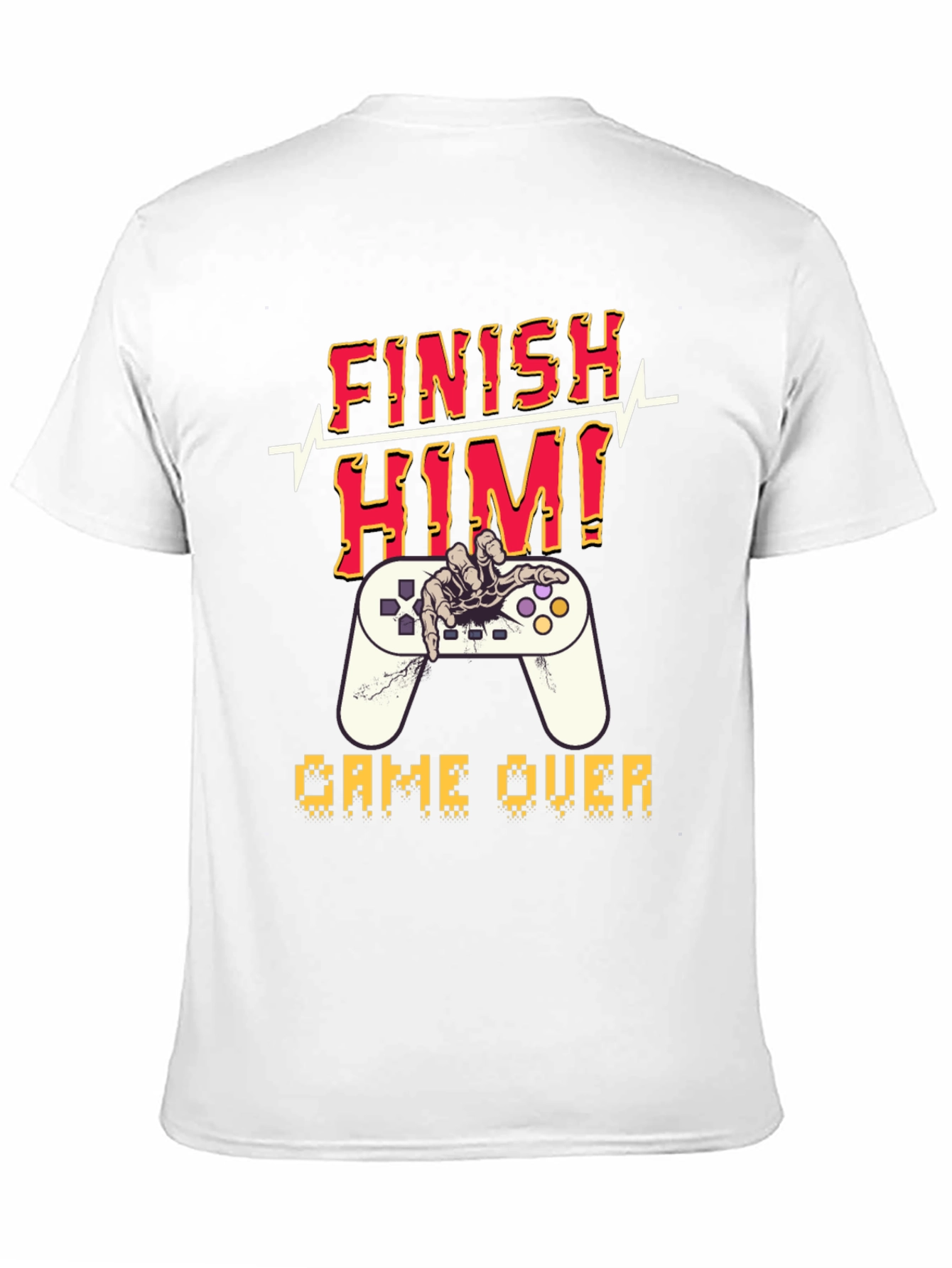 Finish Him! Game Over Graphic T-Shirt