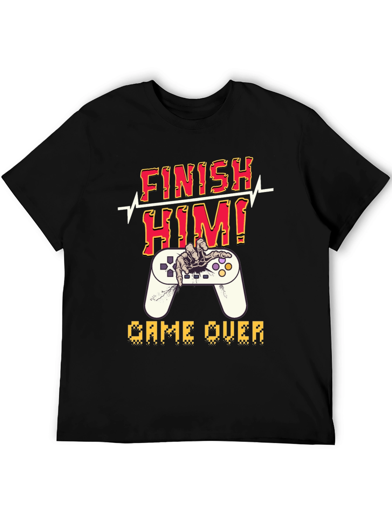 Finish Him! Game Over Graphic T-Shirt
